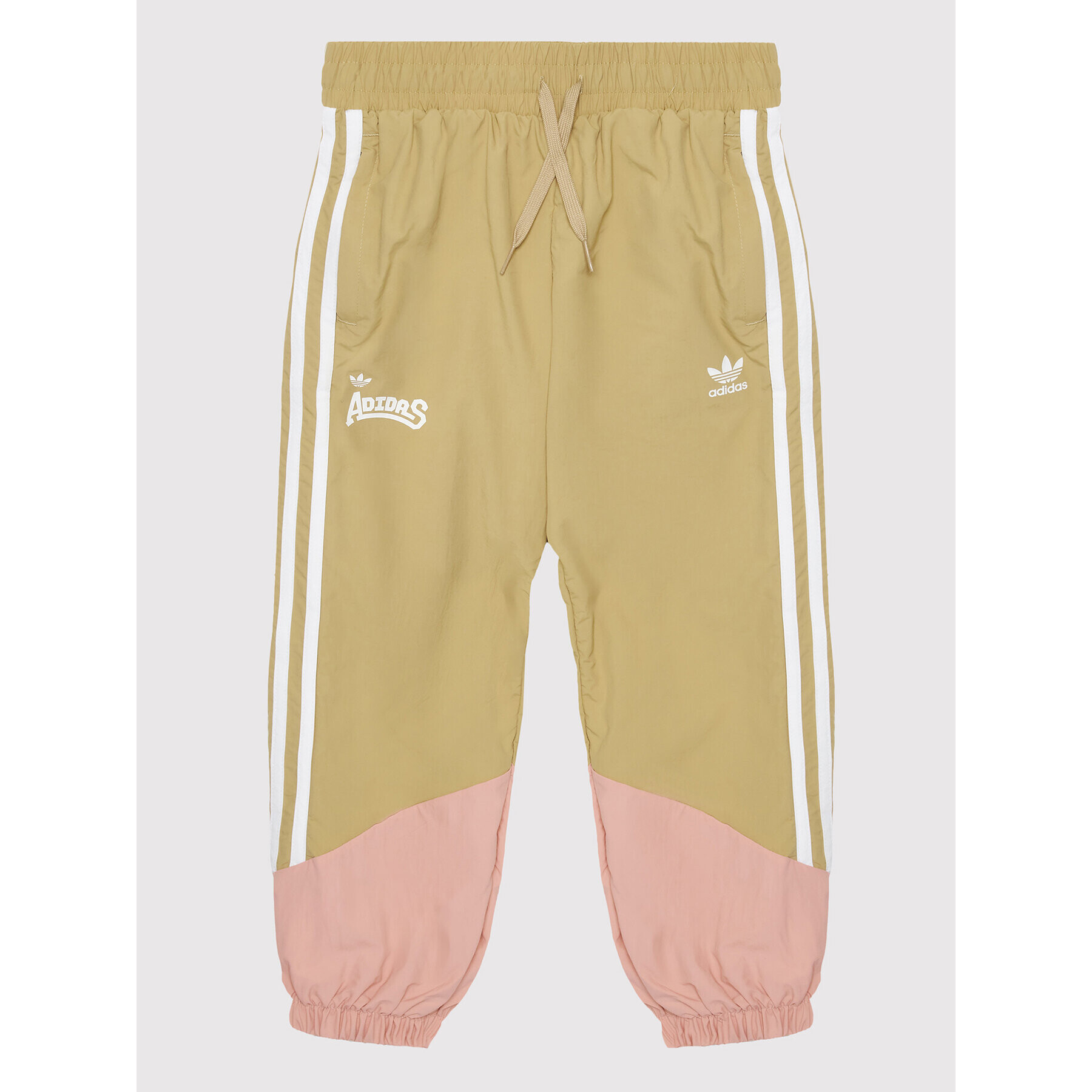 adidas Долнище анцуг Woven HC4541 Бежов Loose Fit - Pepit.bg