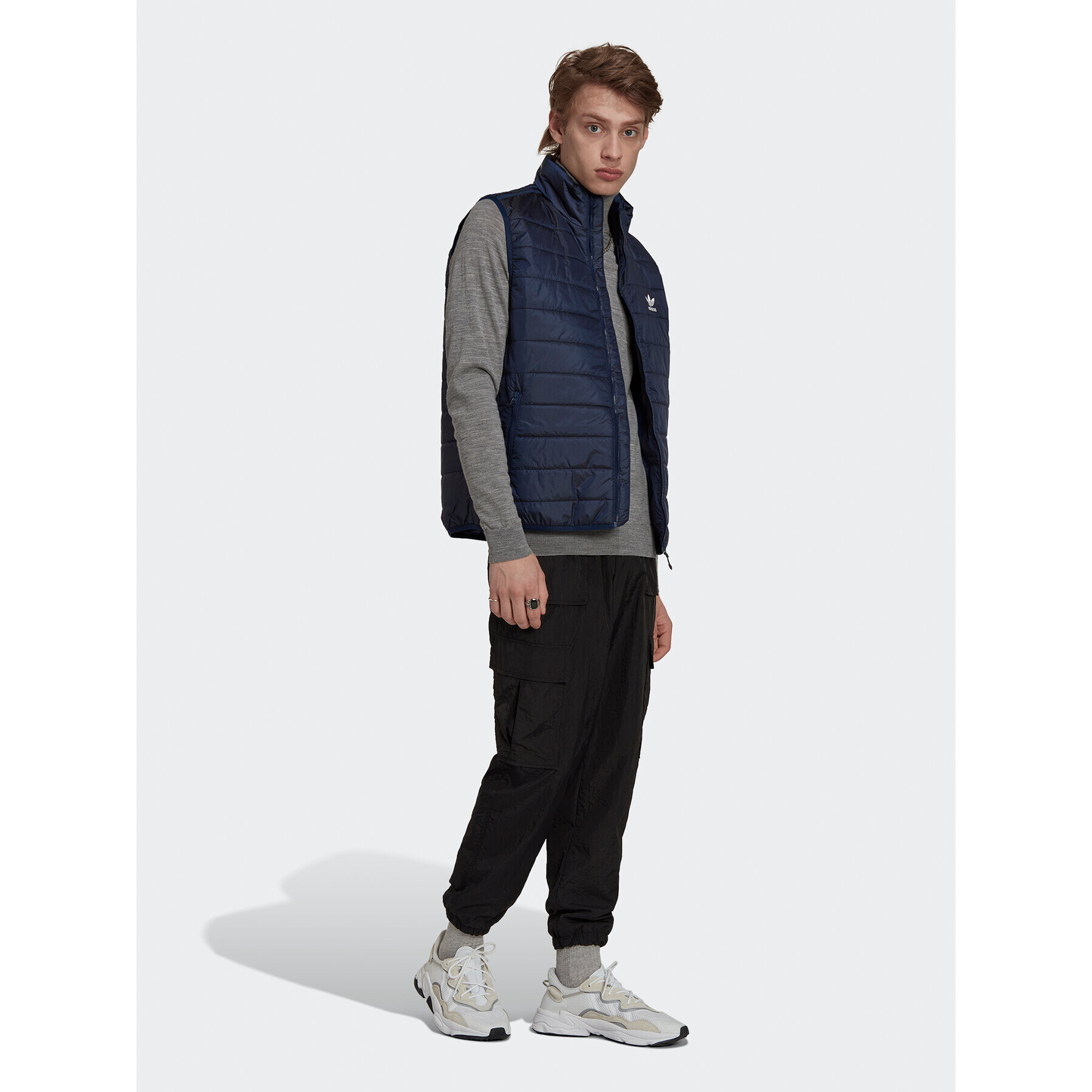 adidas Елек Padded Stand Collar Puffer Vest HL9216 Син Regular Fit - Pepit.bg