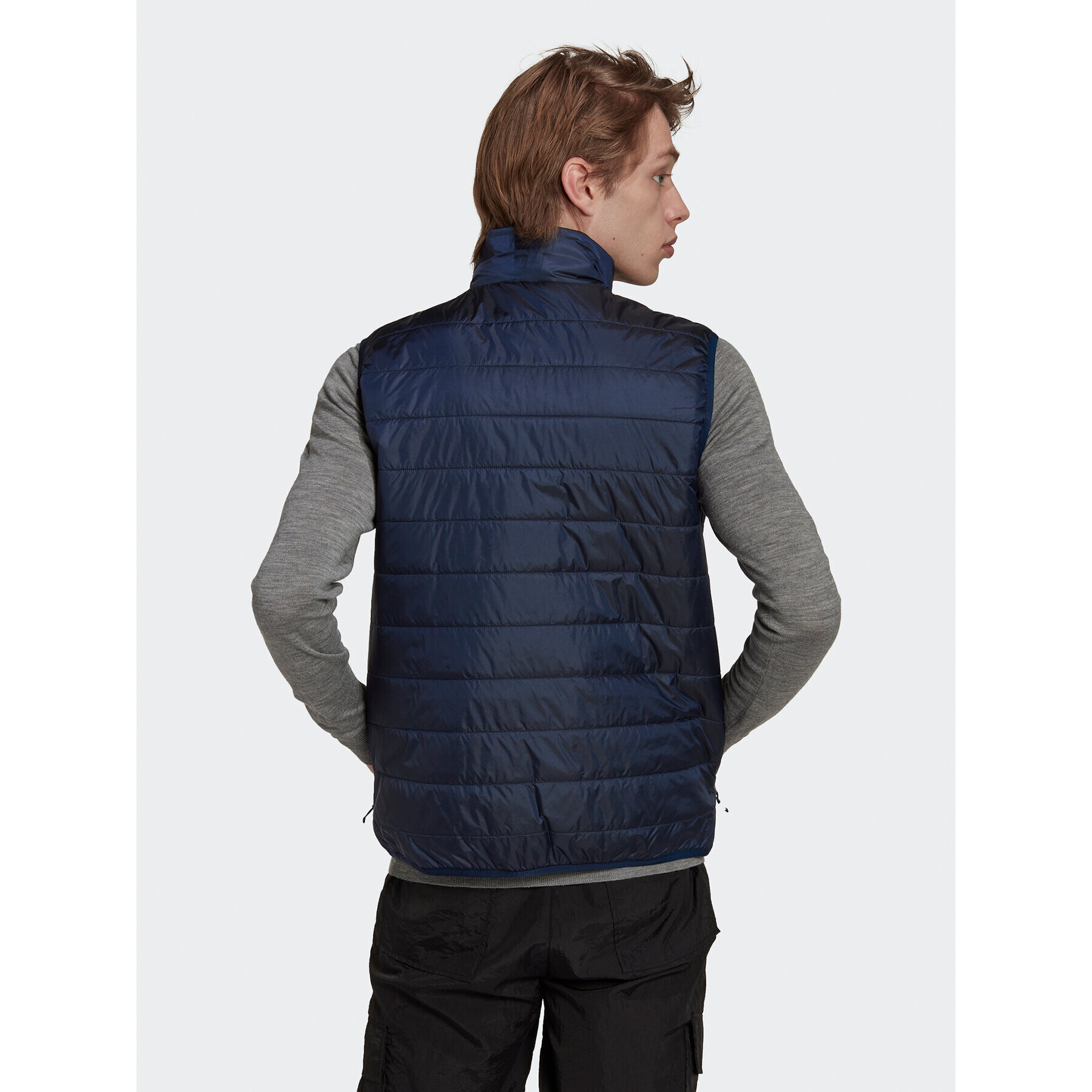 adidas Елек Padded Stand Collar Puffer Vest HL9216 Син Regular Fit - Pepit.bg