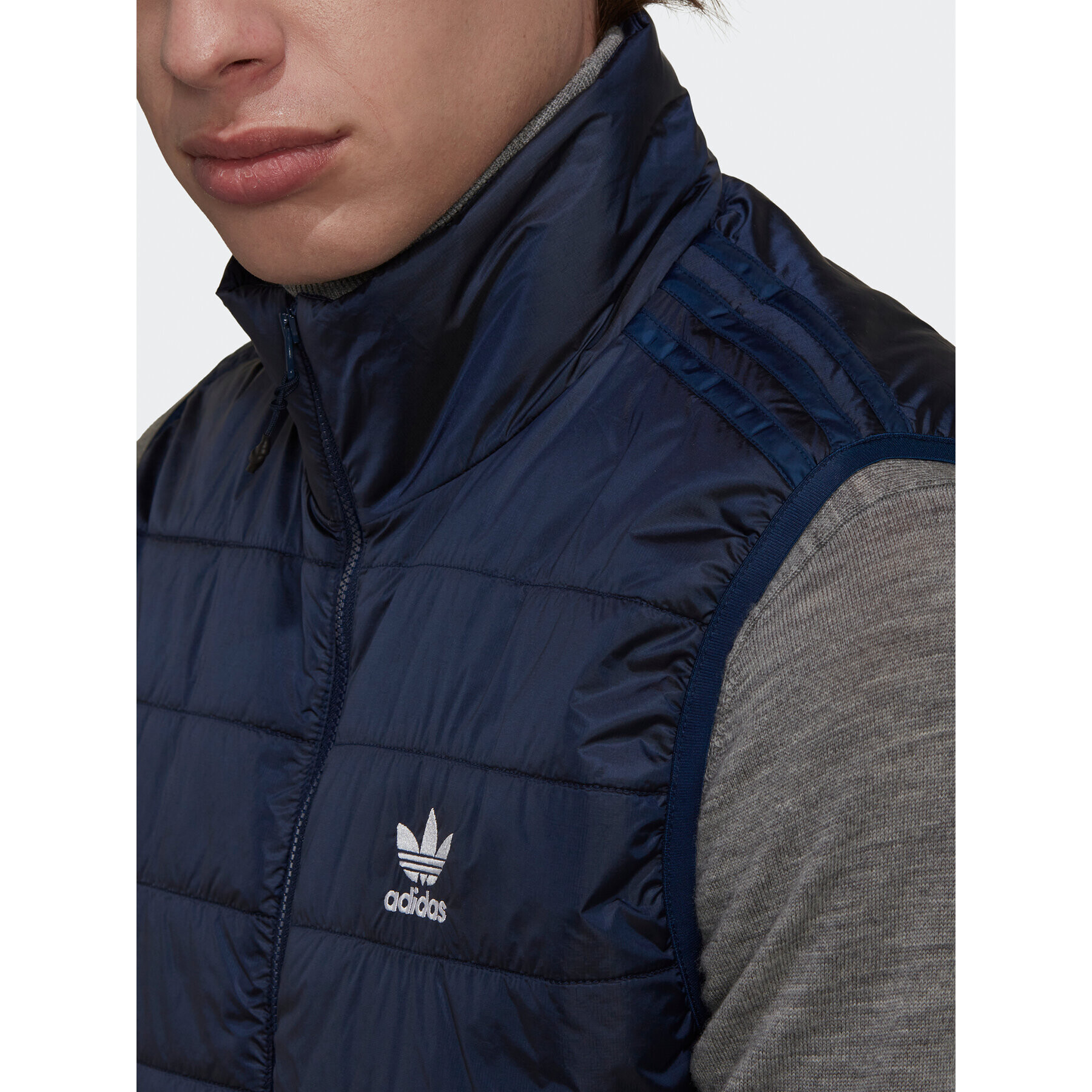 adidas Елек Padded Stand Collar Puffer Vest HL9216 Син Regular Fit - Pepit.bg