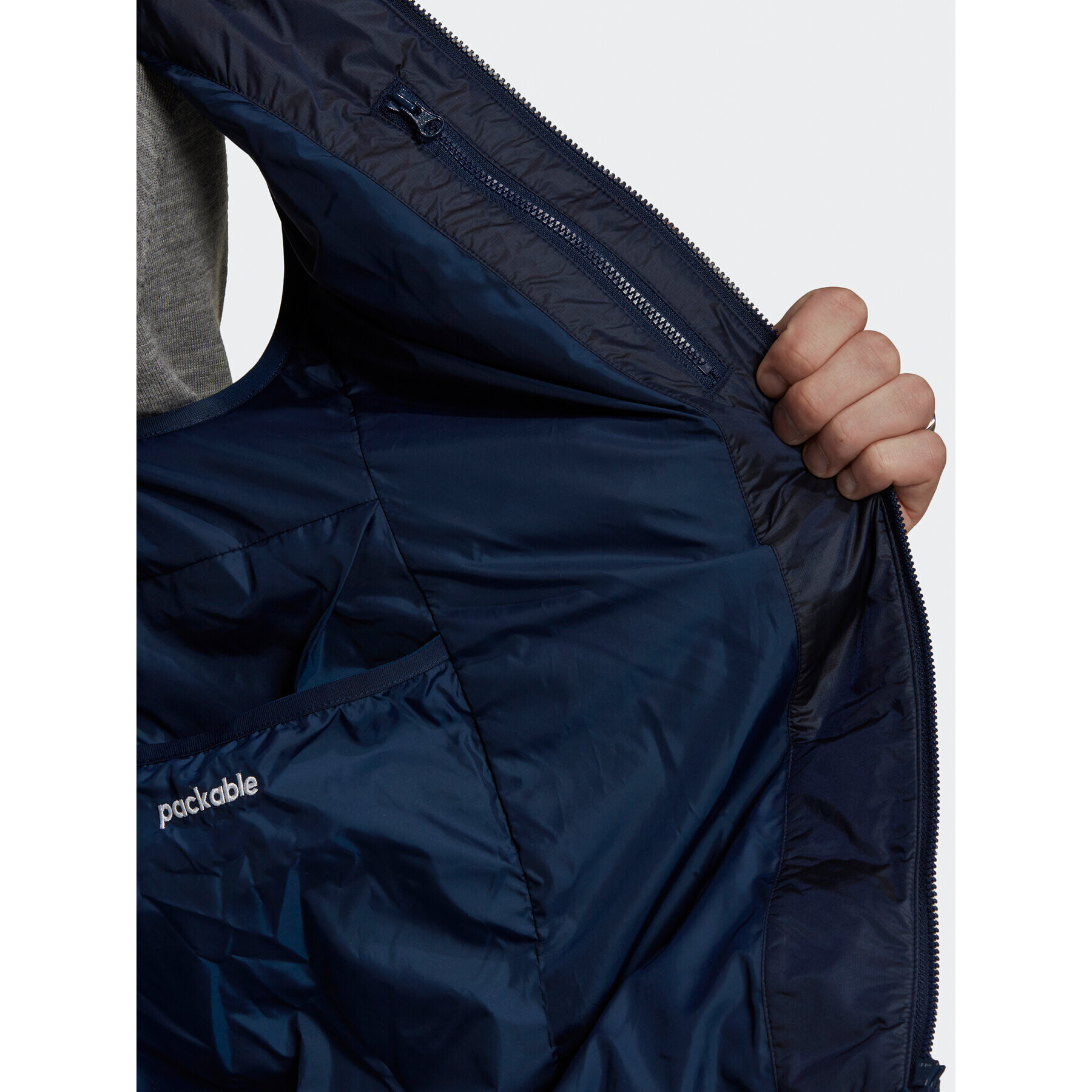 adidas Елек Padded Stand Collar Puffer Vest HL9216 Син Regular Fit - Pepit.bg