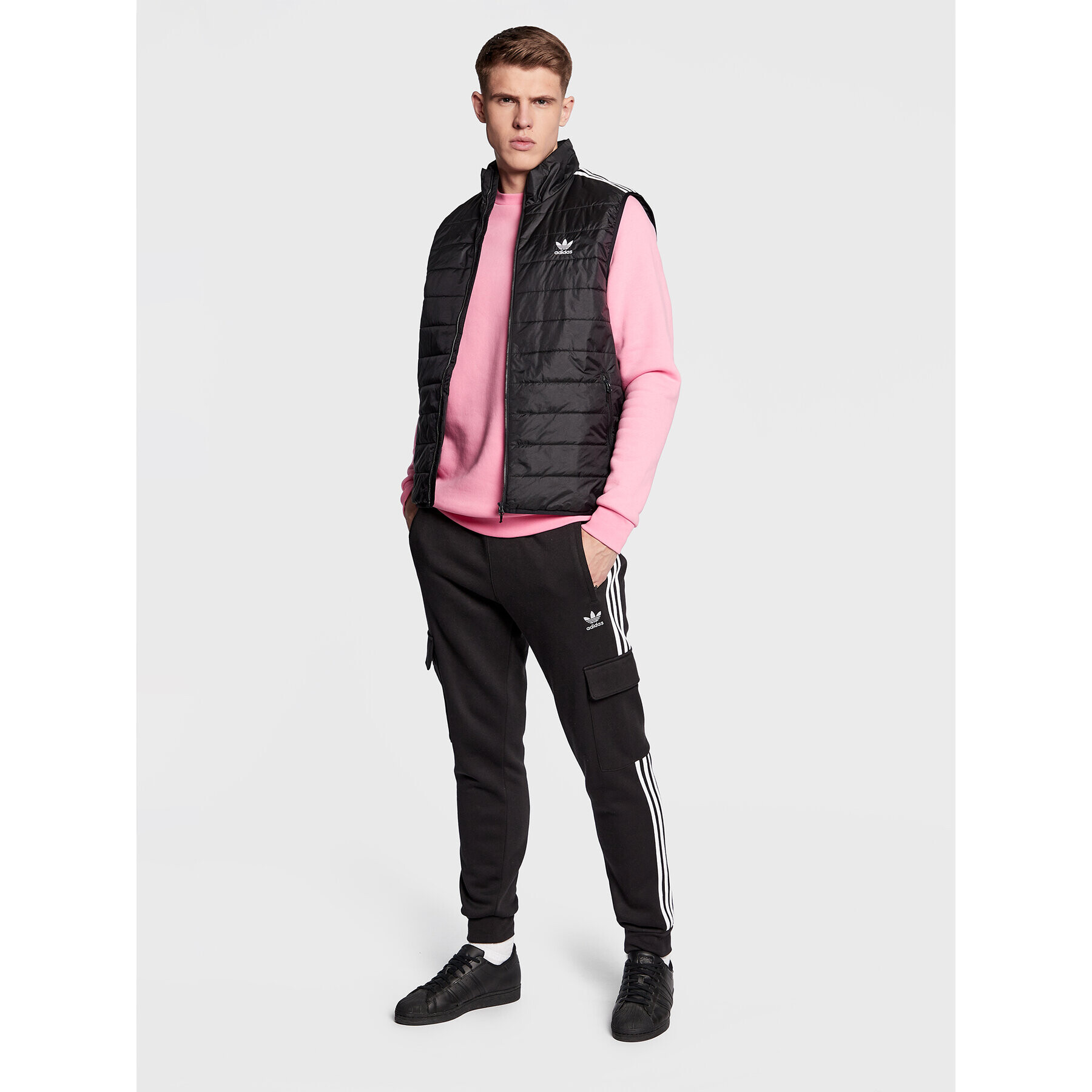 adidas Елек Stand Collar HL9217 Черен Regular Fit - Pepit.bg