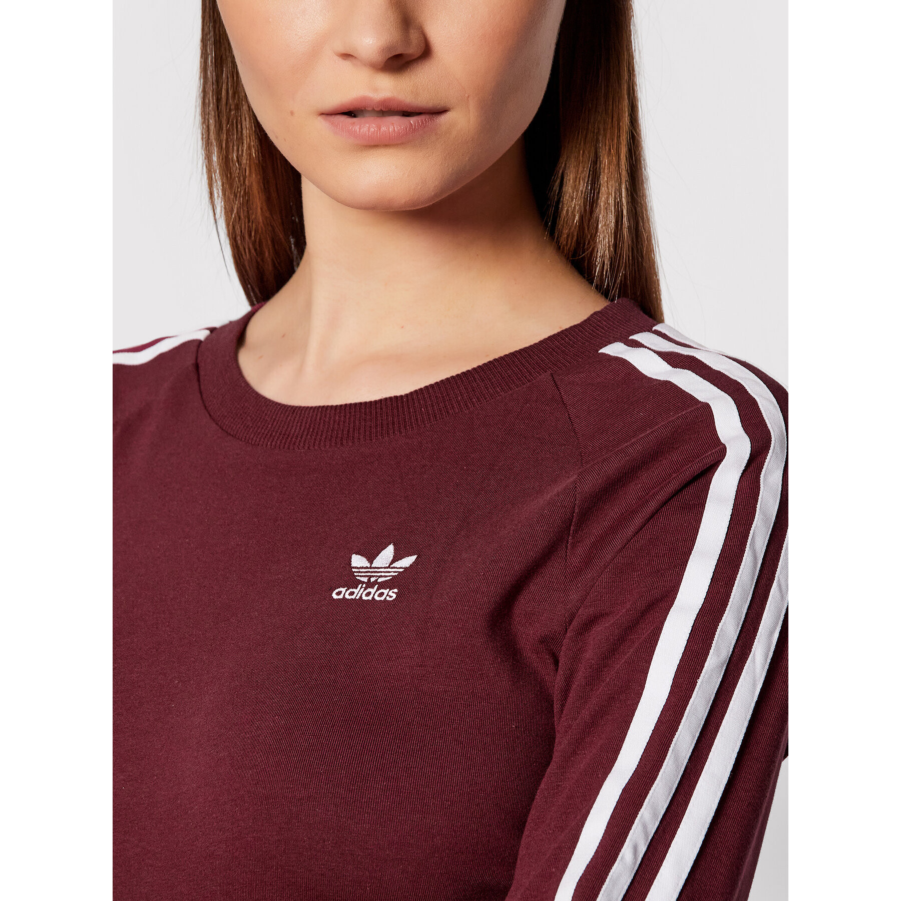 adidas Ежедневна рокля adicolor Classics H06777 Бордо Slim Fit - Pepit.bg