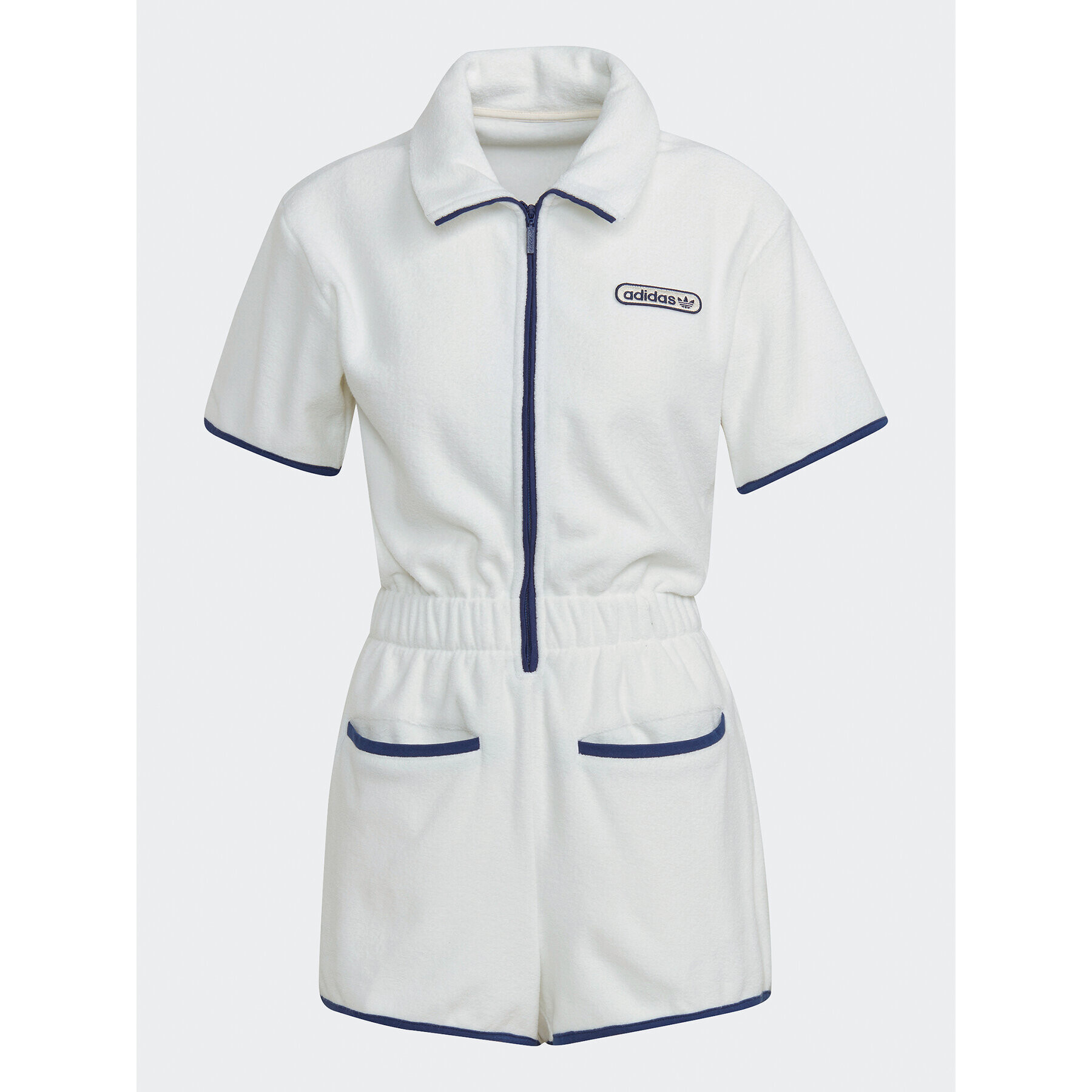 adidas Гащеризон Towel-Terry HT5937 Бял Loose Fit - Pepit.bg