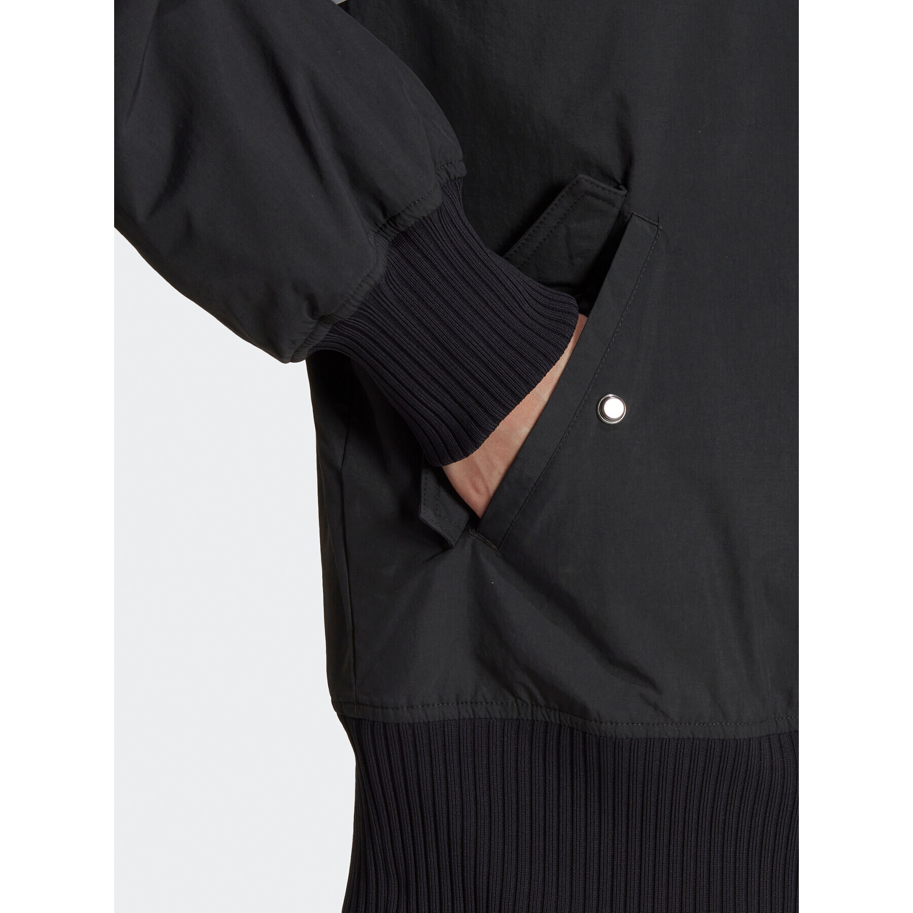 adidas Яке бомбър HK5233 Сив Oversize - Pepit.bg