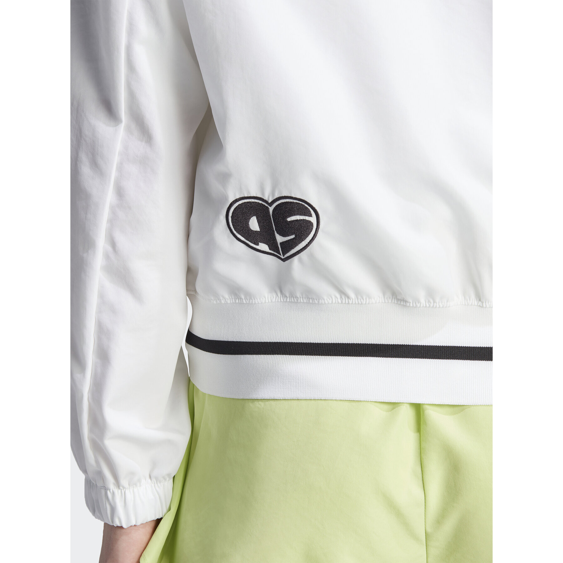 adidas Яке бомбър Scribble IA3137 Бял Loose Fit - Pepit.bg