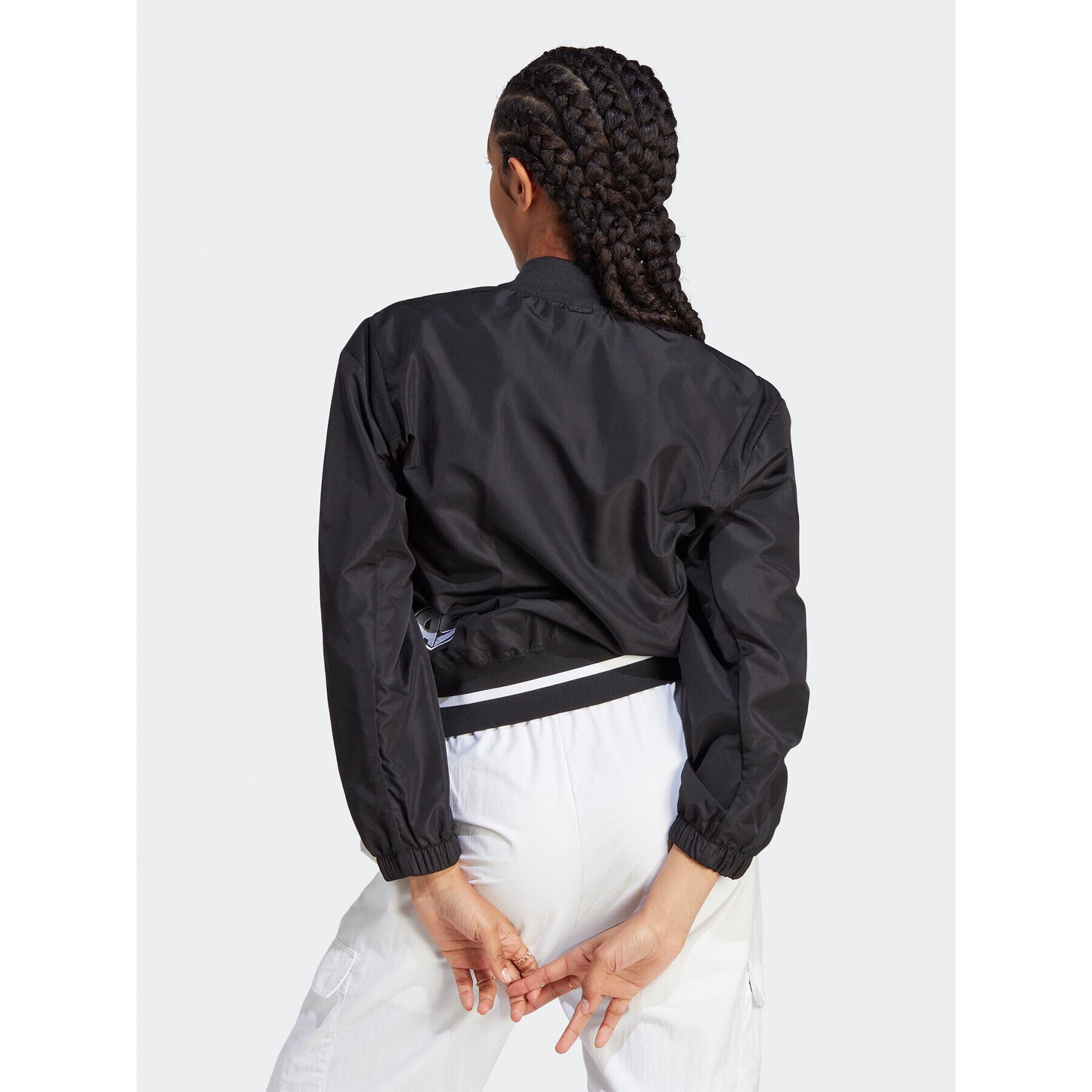 adidas Яке бомбър Scribble IJ8752 Черен Loose Fit - Pepit.bg