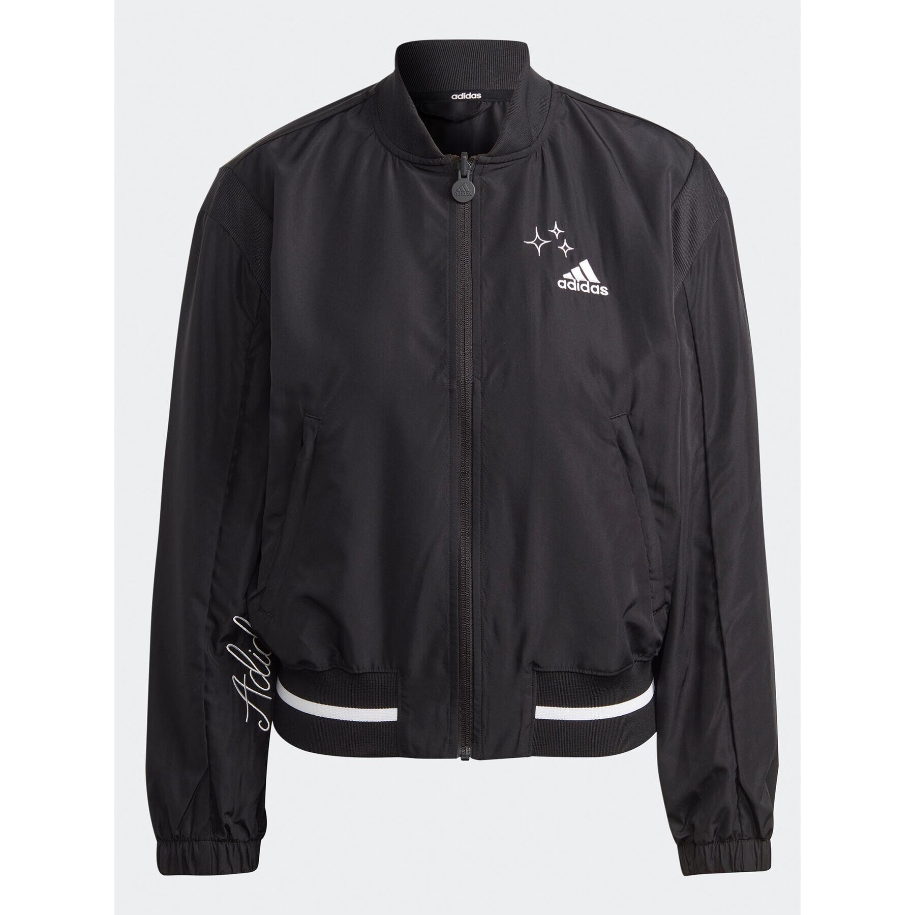 adidas Яке бомбър Scribble IJ8752 Черен Loose Fit - Pepit.bg