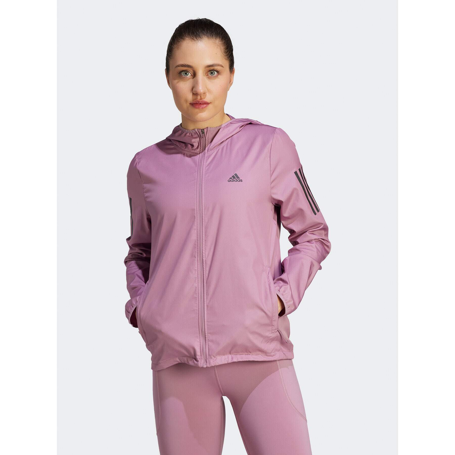 adidas Яке за джогинг Own the Run IL4124 Розов Regular Fit - Pepit.bg