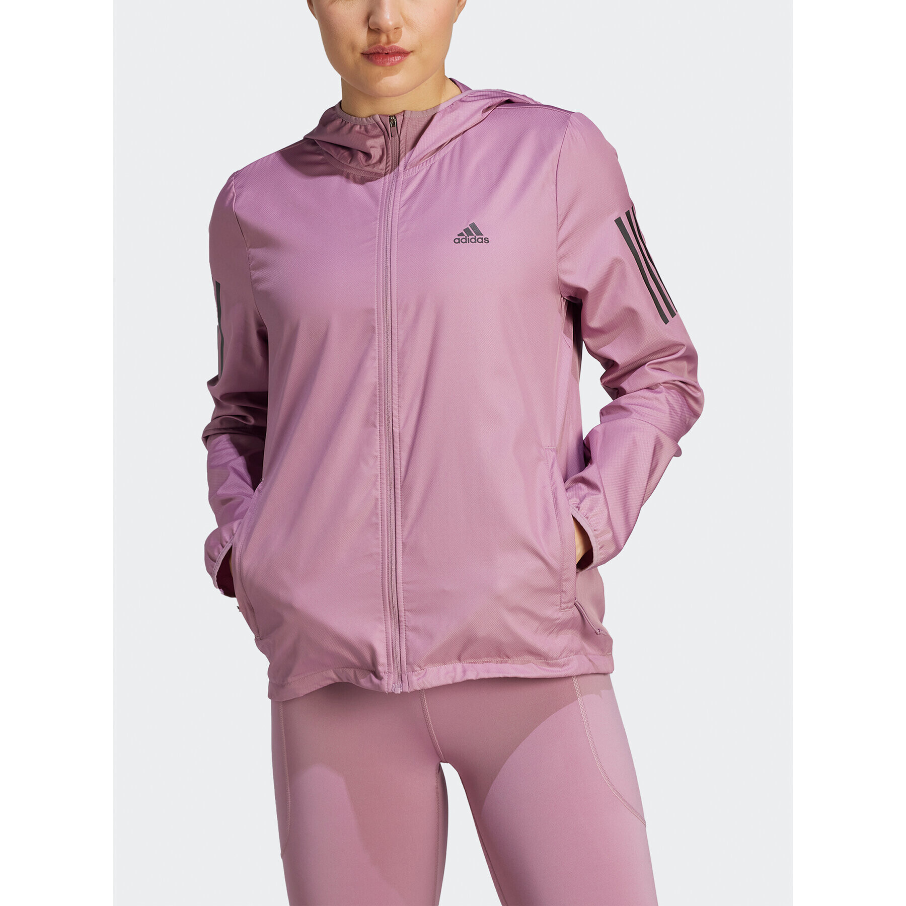 adidas Яке за джогинг Own the Run IL4124 Розов Regular Fit - Pepit.bg