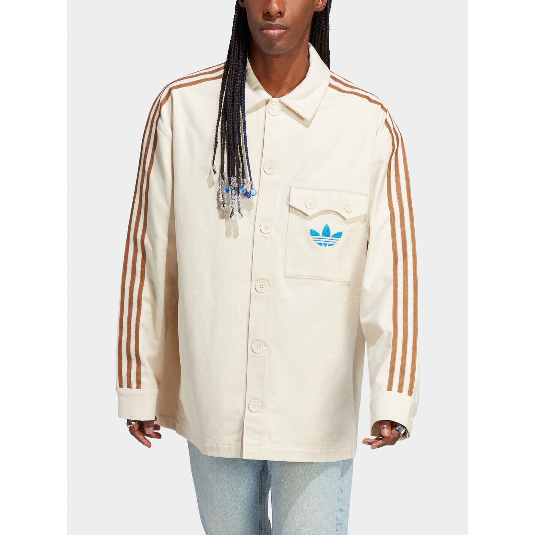 adidas Кардиган IP6988 Бежов - Pepit.bg