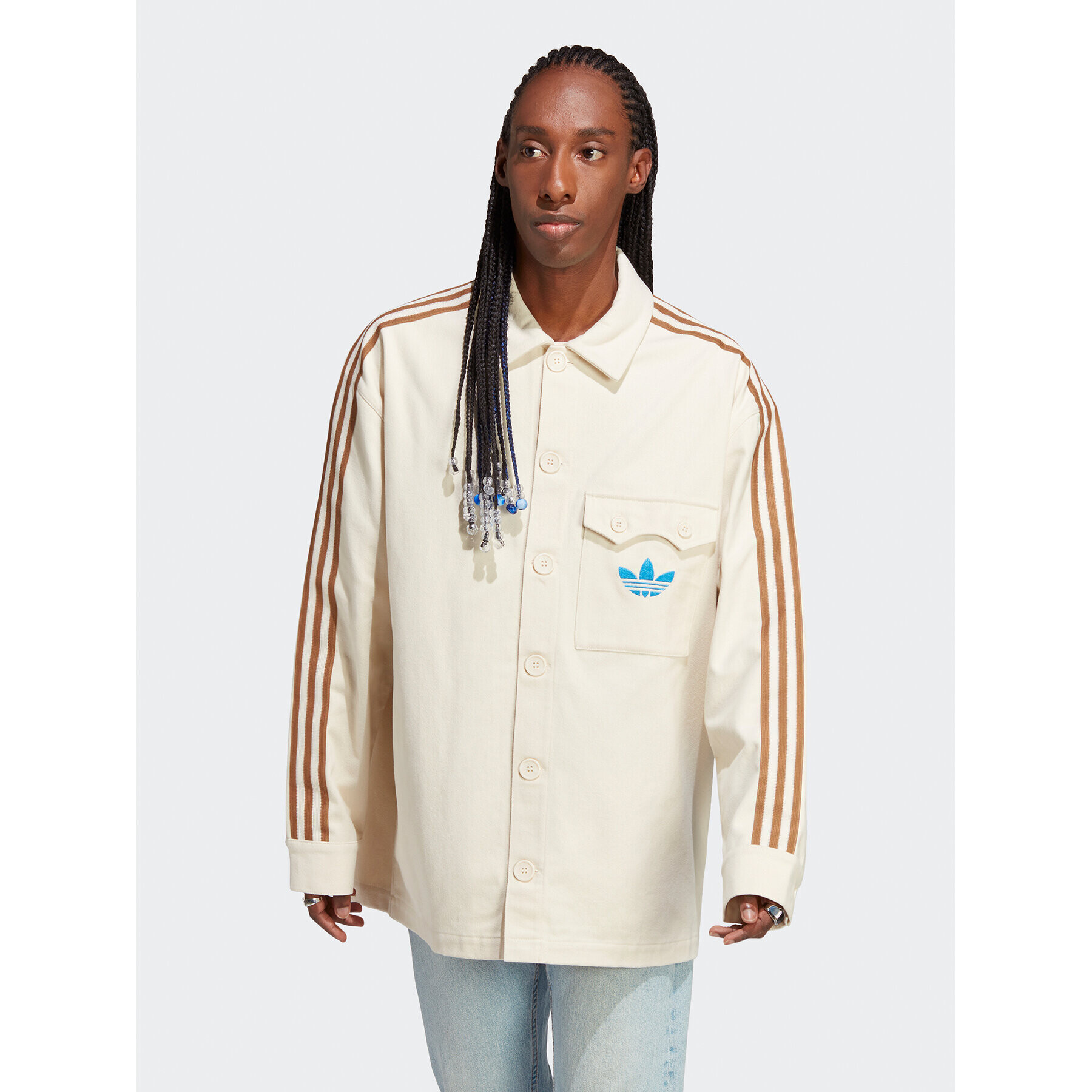 adidas Кардиган IP6988 Бежов - Pepit.bg