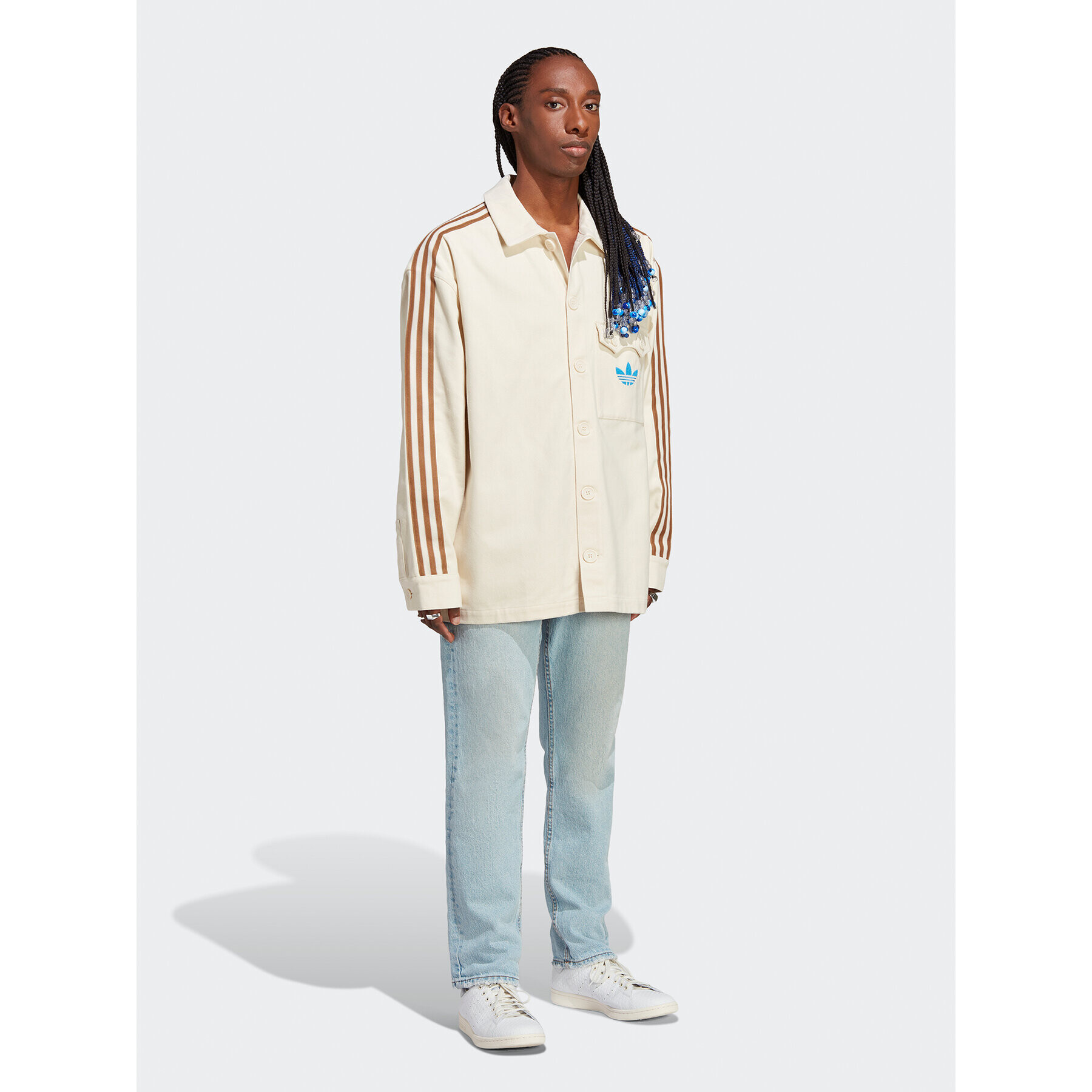 adidas Кардиган IP6988 Бежов - Pepit.bg