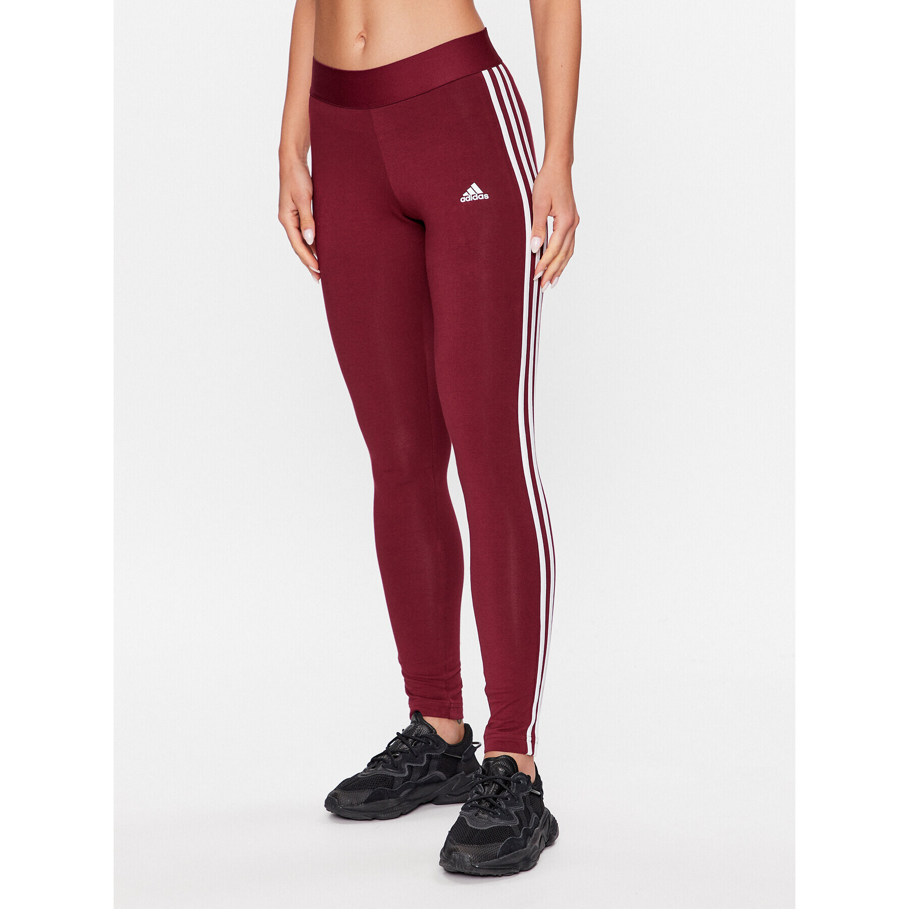 adidas Клин 3 Stripes Leggings IM2850 Червен - Pepit.bg