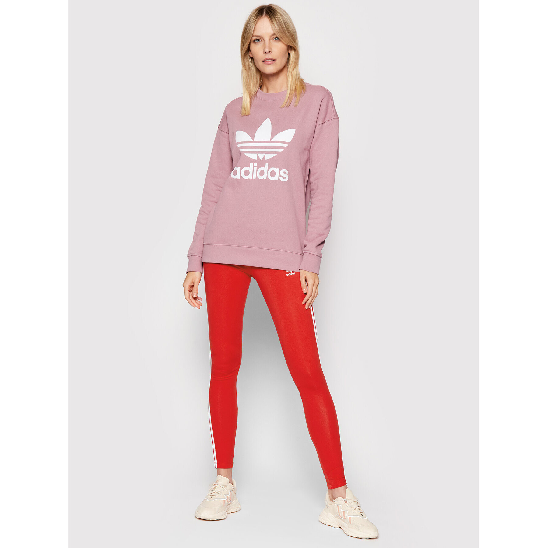 adidas Клин adicolor Classics 3-Stripes HD2348 Червен Tight Fit - Pepit.bg