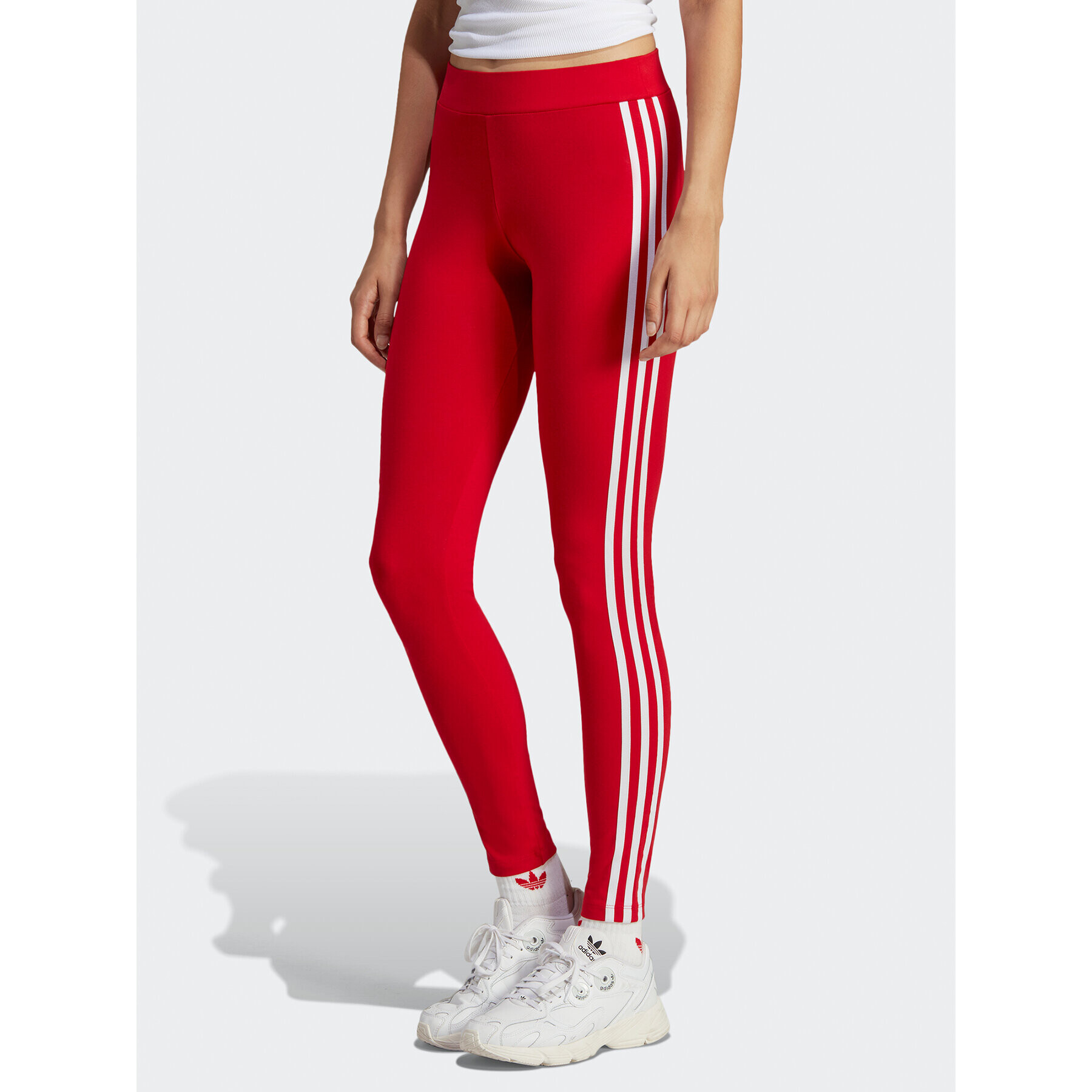 adidas Клин Adicolor Classics 3-Stripes Leggings IB7382 Червен - Pepit.bg