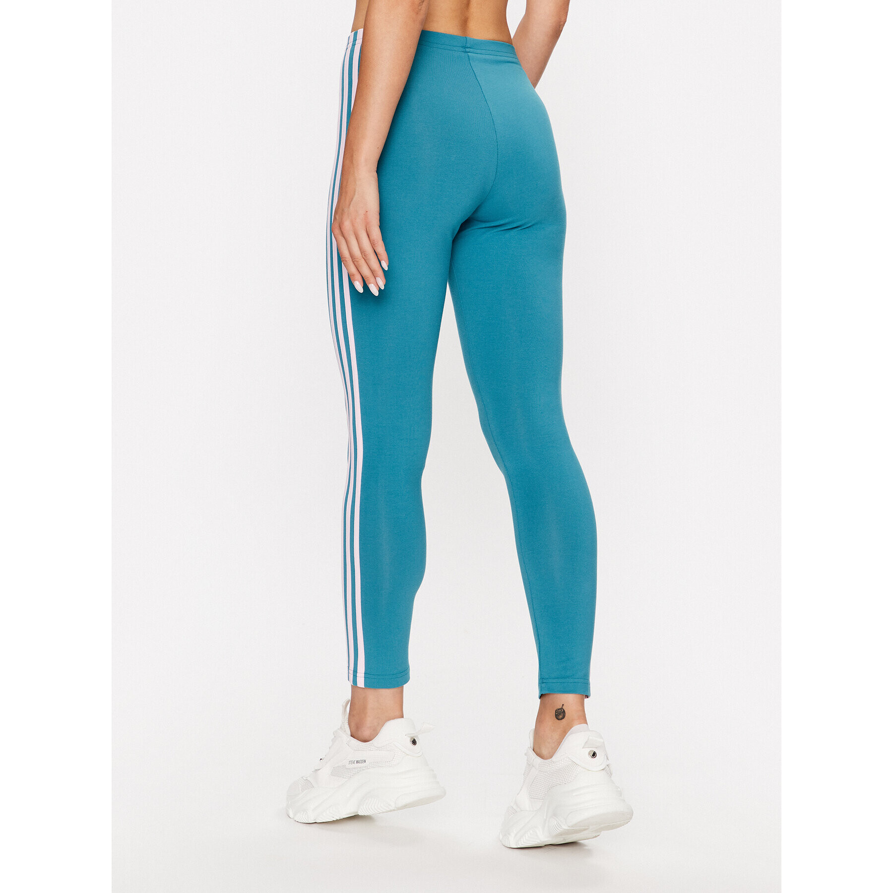 adidas Клин Essentials 3-Stripes High-Waisted Single Jersey Leggings IL3378 Електриков - Pepit.bg