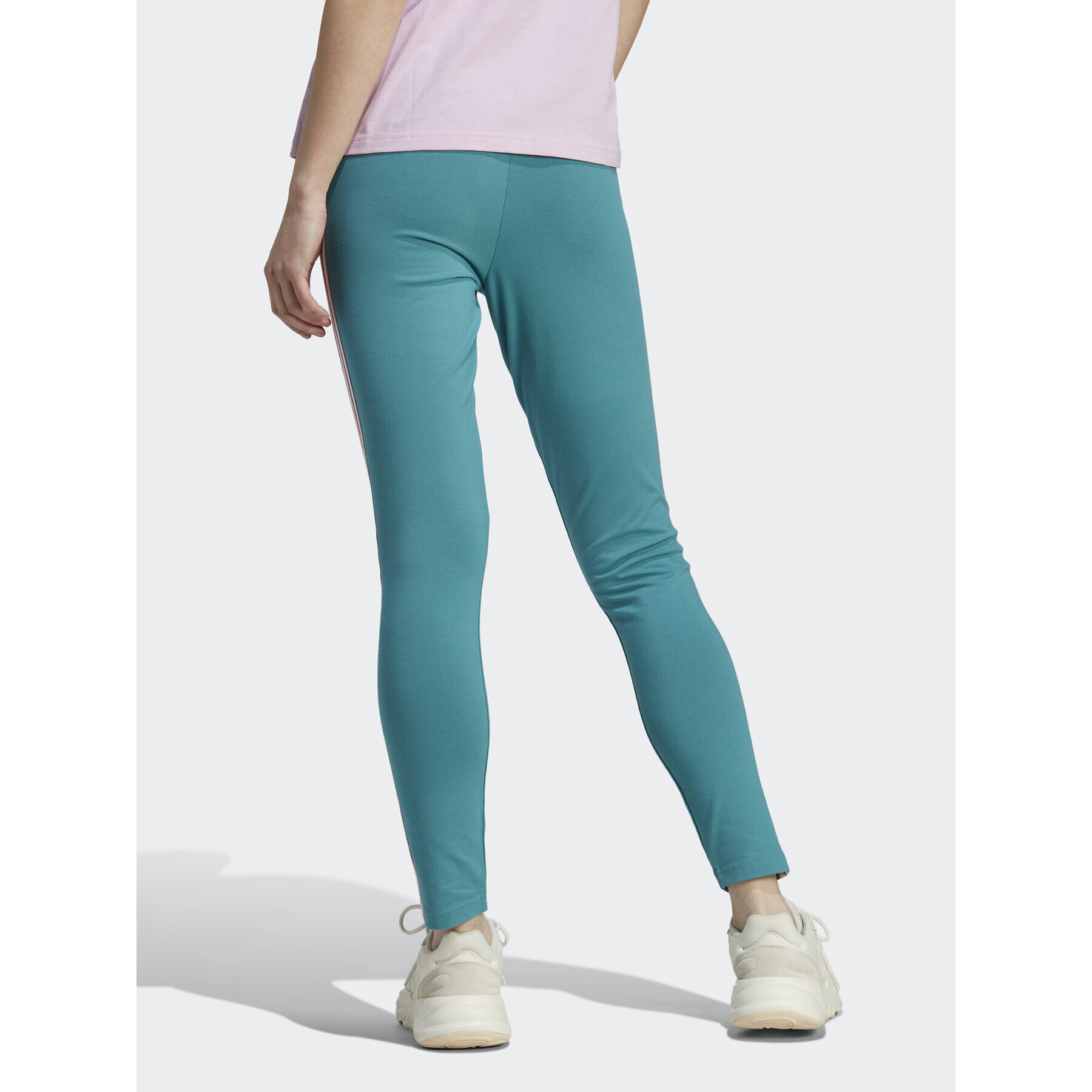 adidas Клин Essentials 3-Stripes High-Waisted Single Jersey Leggings IL3378 Електриков - Pepit.bg