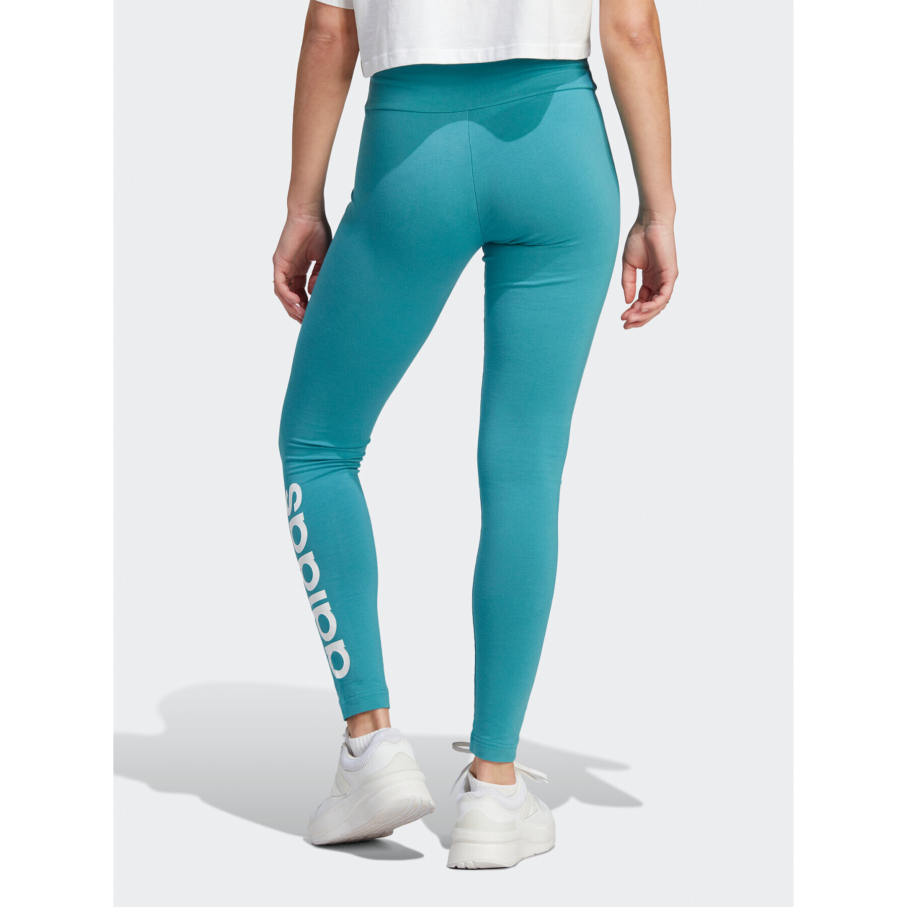 adidas Клин ESSENTIALS HIGH-WAISTED LOGO IM2854 Син Tight Fit - Pepit.bg