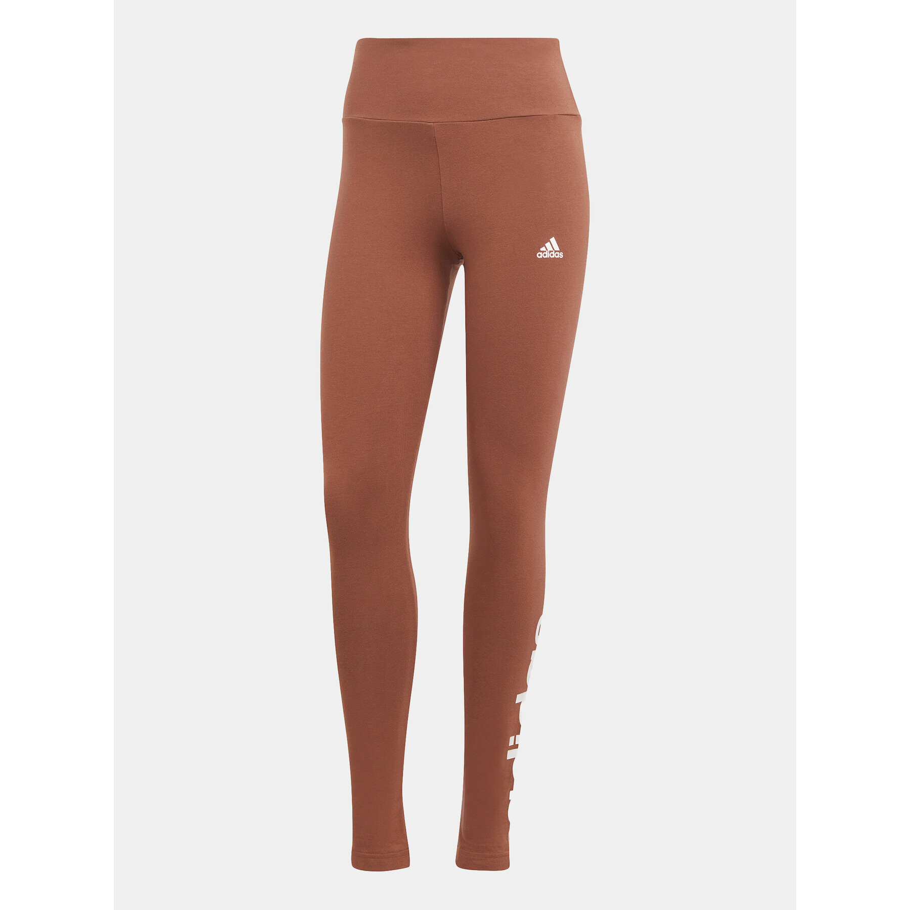 adidas Клин ESSENTIALS HIGH-WAISTED LOGO IM2858 Кафяв Tight Fit - Pepit.bg