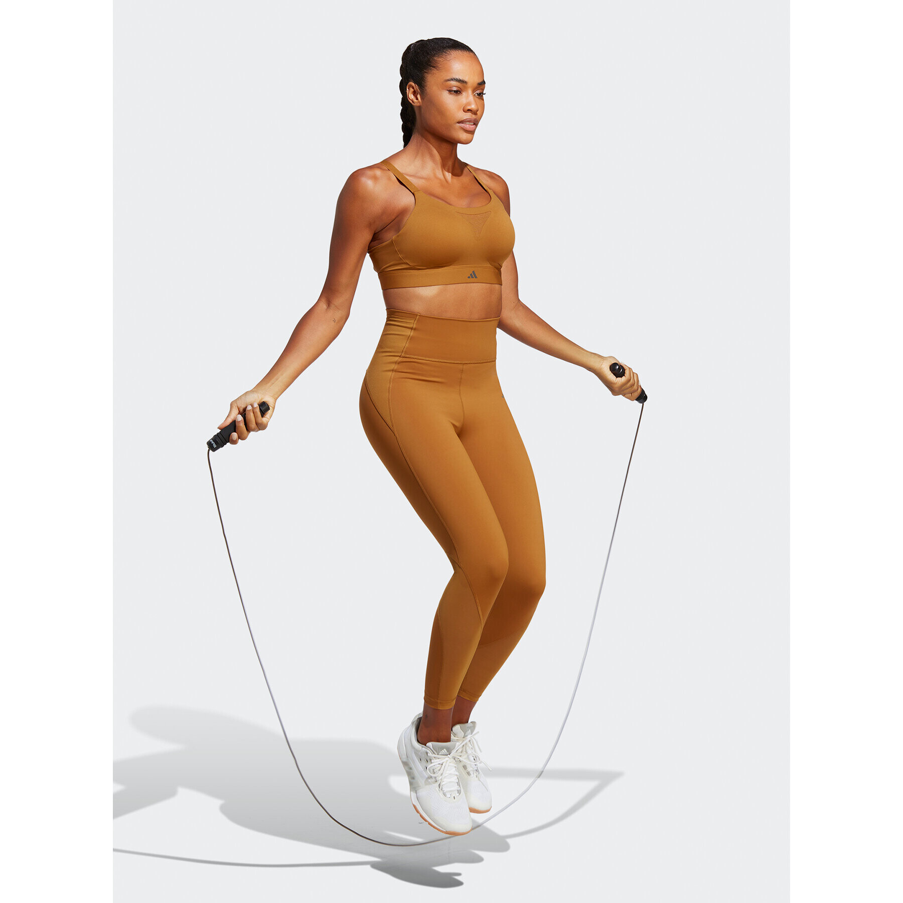 adidas Клин Tailored HIIT Training 7/8 Leggings HR5426 Кафяв - Pepit.bg