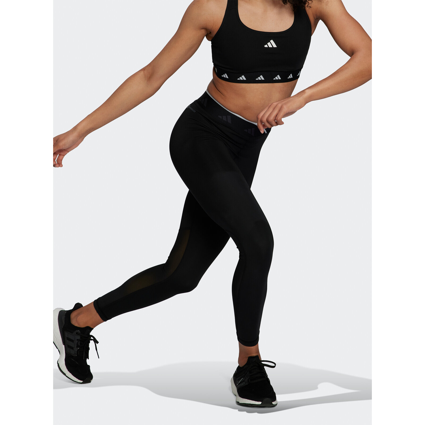 adidas Клин Techfit V-Shaped Elastic 7/8 Leggings HF6676 Черен - Pepit.bg