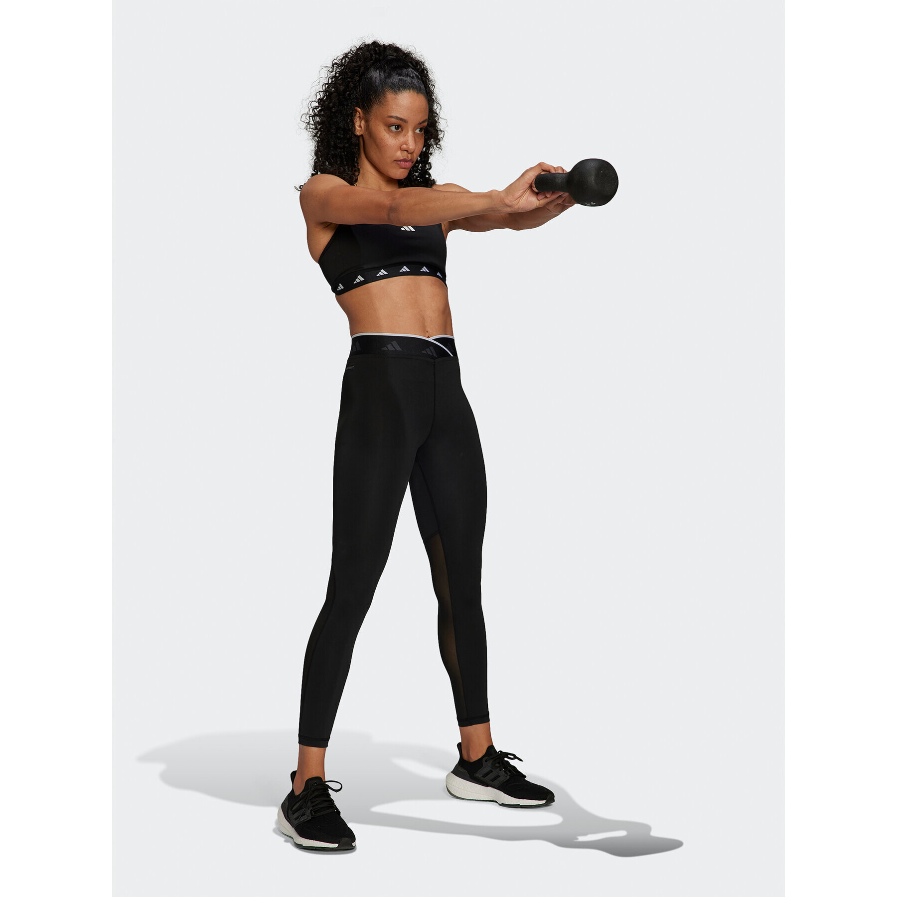 adidas Клин Techfit V-Shaped Elastic 7/8 Leggings HF6676 Черен - Pepit.bg