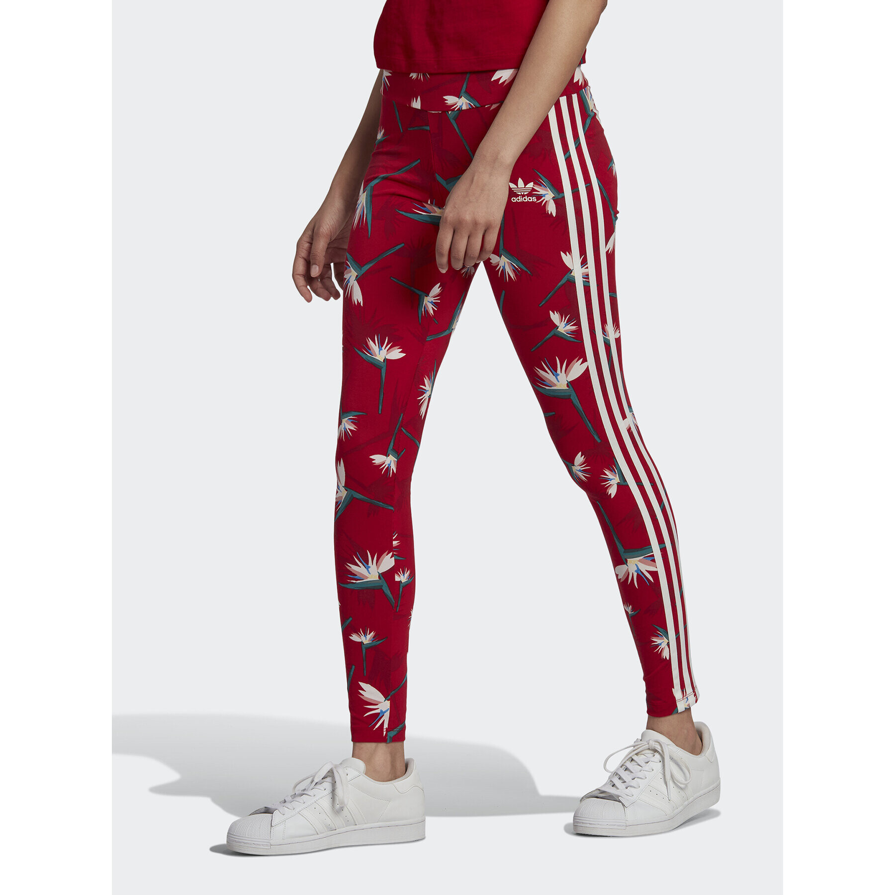 adidas Клин THEBE MAGUGU HK5214 Червен Tight Fit - Pepit.bg