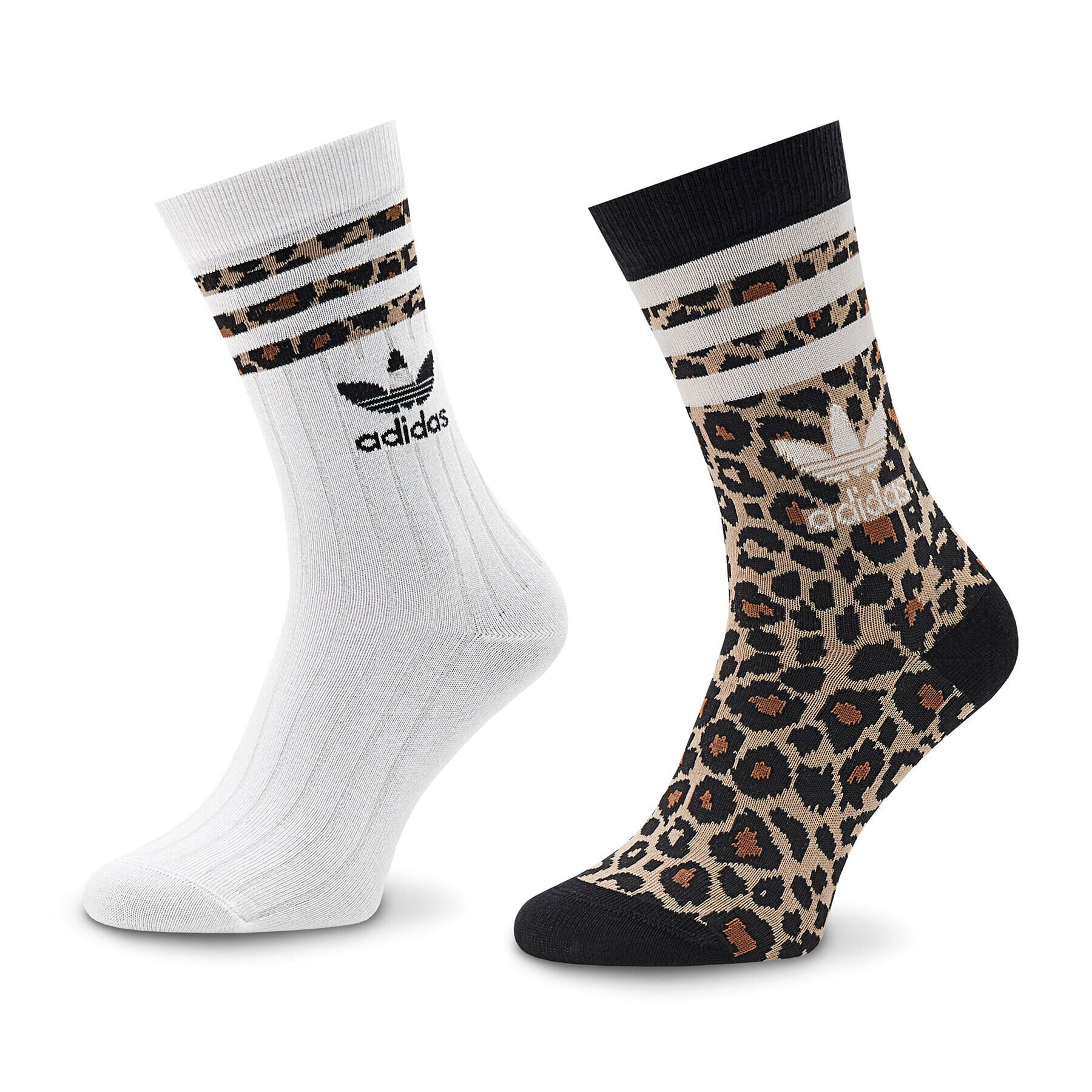 adidas Комплект 2 чифта дълги чорапи дамски Crew HK9817 Цветен - Pepit.bg