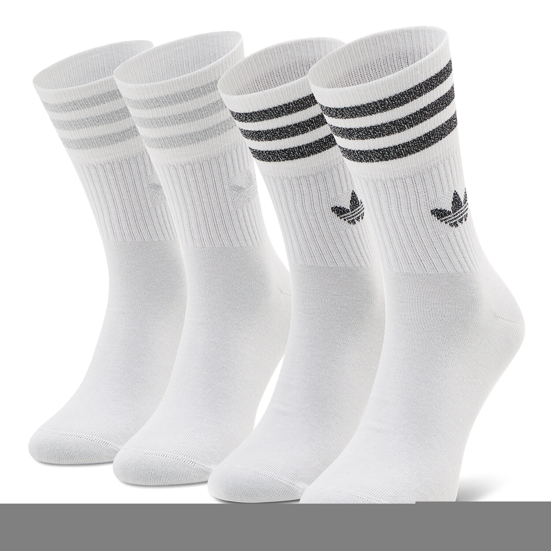 adidas Комплект 2 чифта дълги чорапи мъжки Mid Cut Glt Sck GN3069 Бял - Pepit.bg