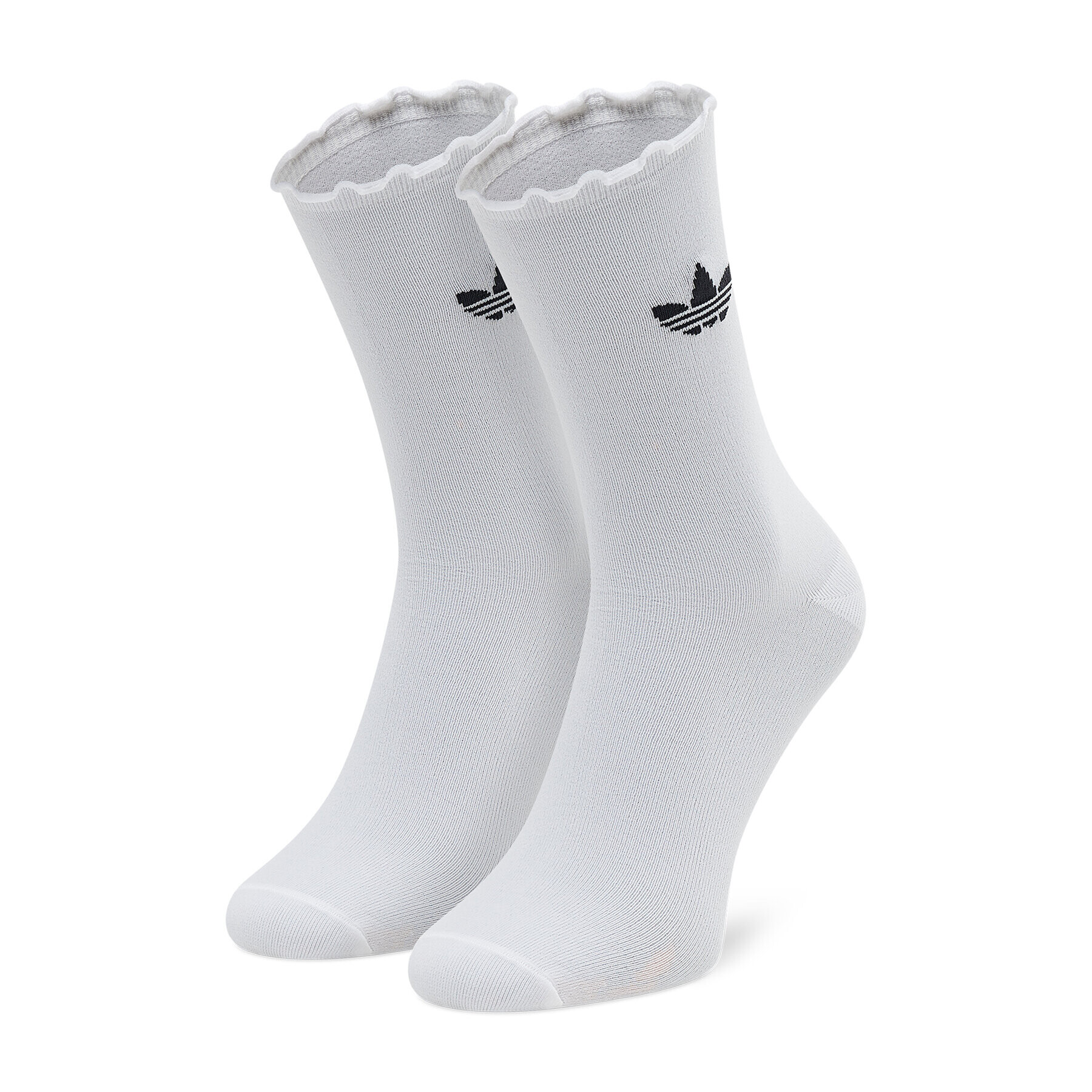 adidas Комплект 2 чифта дълги чорапи мъжки Ruffle Crw 2Pp HC9532 Черен - Pepit.bg