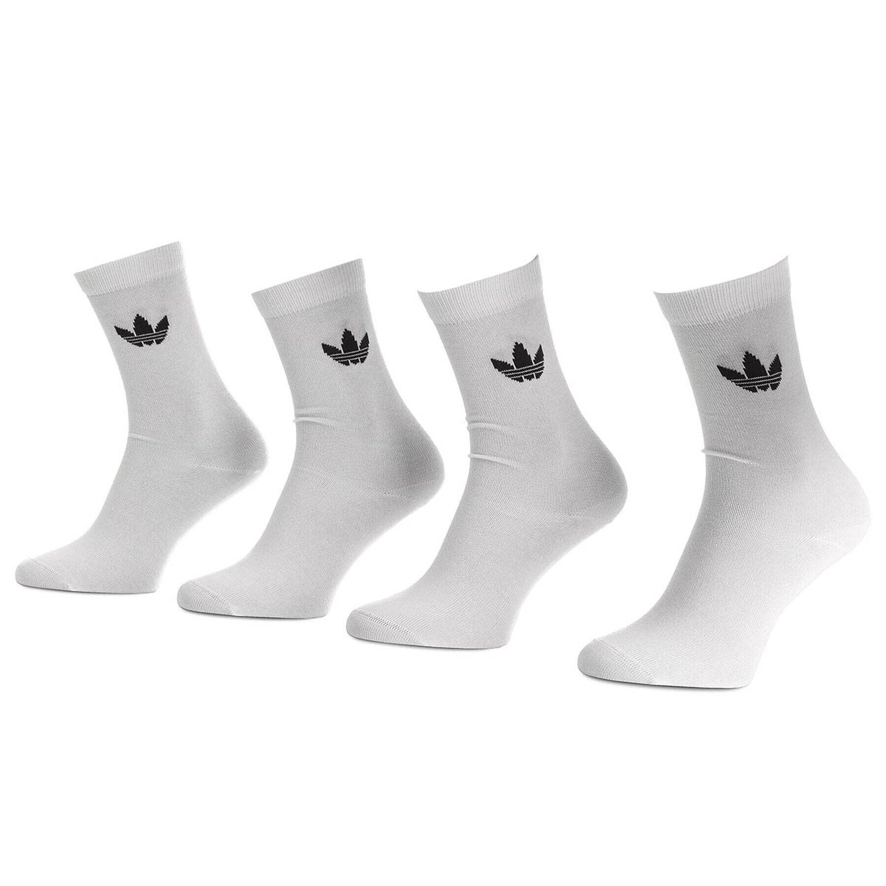 adidas Комплект 2 чифта дълги чорапи мъжки Thin Tref Crew DV1728 Бял - Pepit.bg
