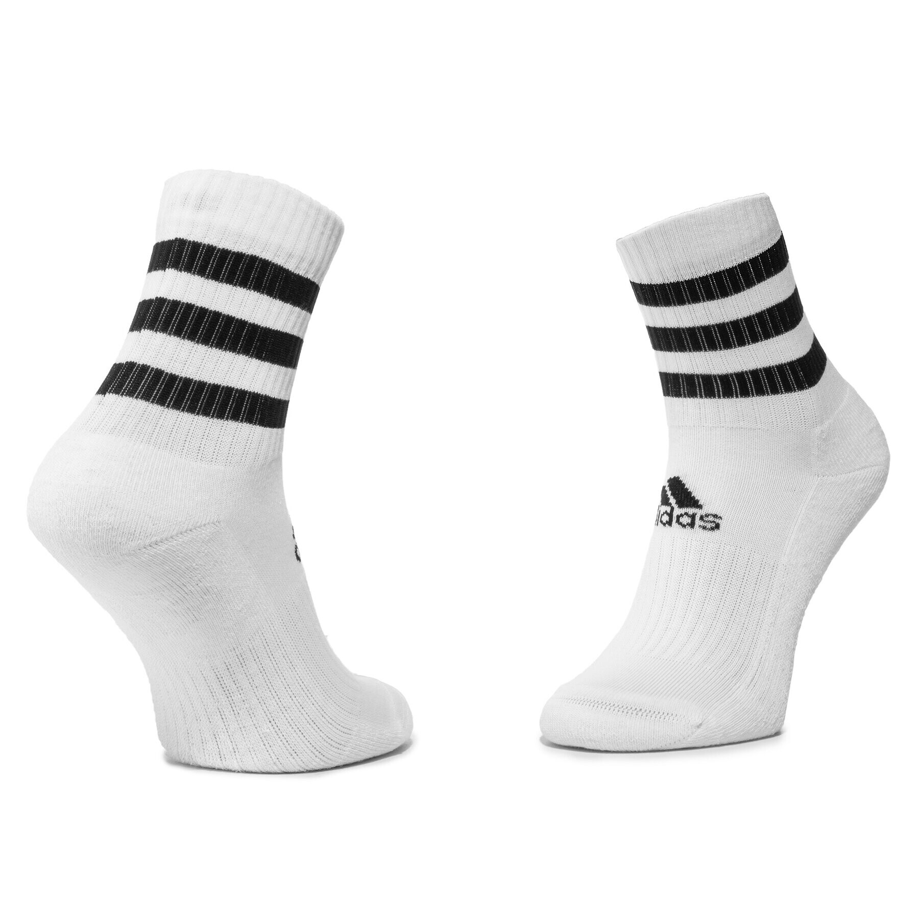 adidas Комплект 3 чифта дълги чорапи мъжки 3S Csh Crw3p DZ9346 Бял - Pepit.bg