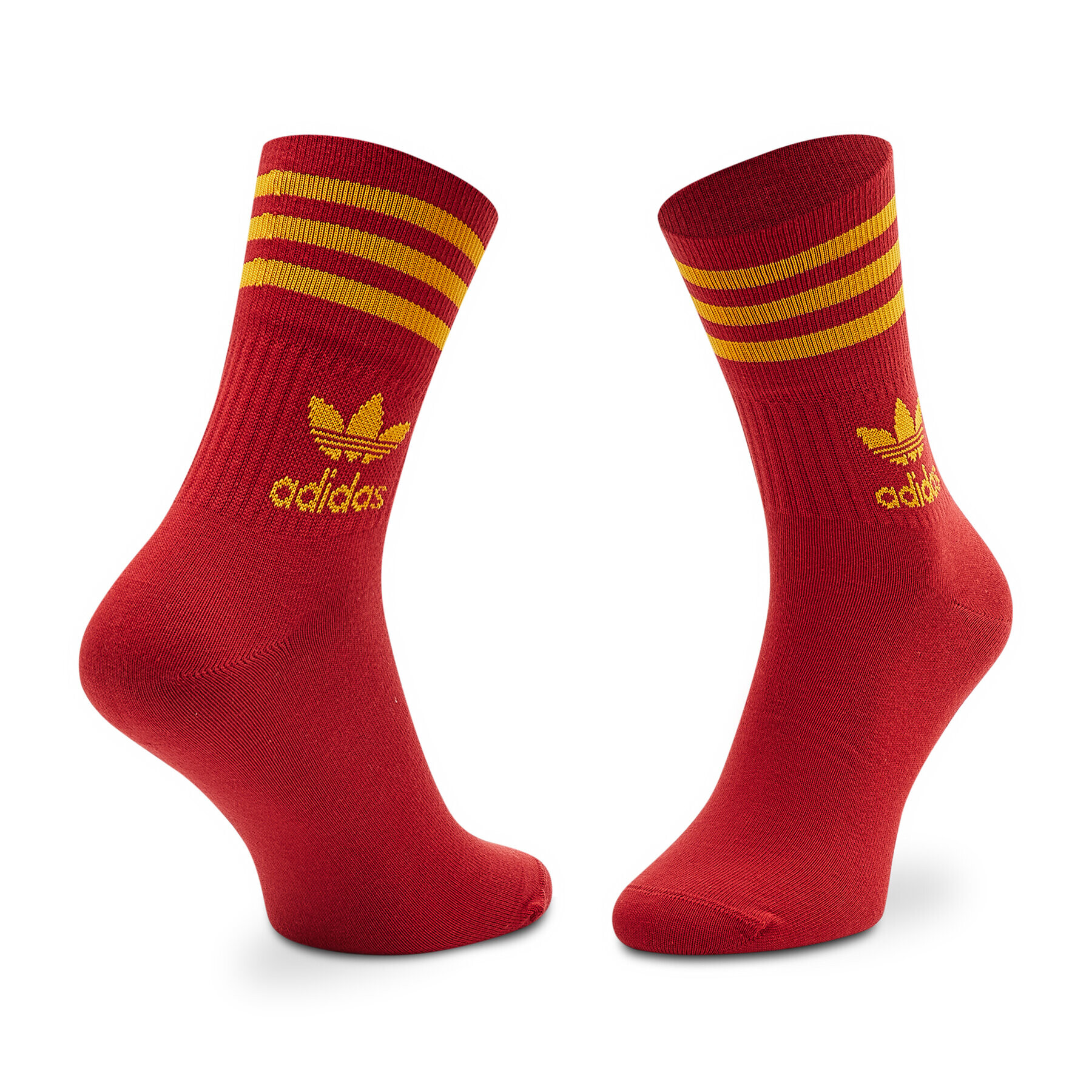 adidas Комплект 3 чифта дълги чорапи мъжки Mid Cut Crew HL9223 Цветен - Pepit.bg