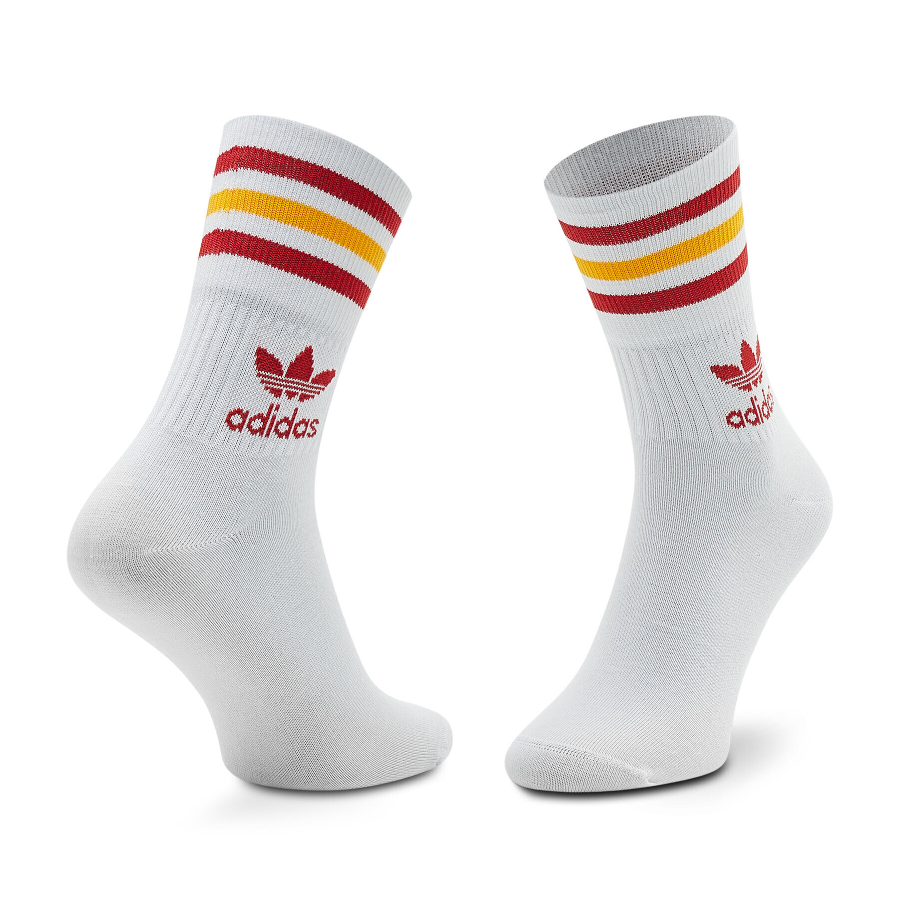 adidas Комплект 3 чифта дълги чорапи мъжки Mid Cut Crew HL9223 Цветен - Pepit.bg
