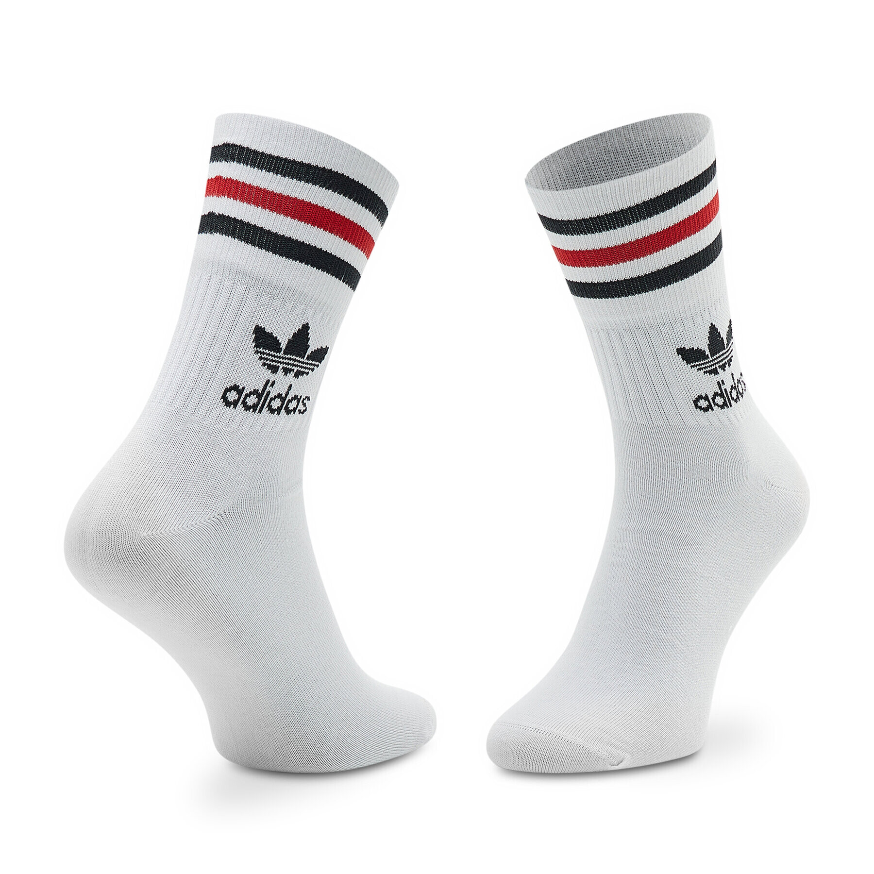 adidas Комплект 3 чифта дълги чорапи мъжки Mid Cut Crew HL9223 Цветен - Pepit.bg