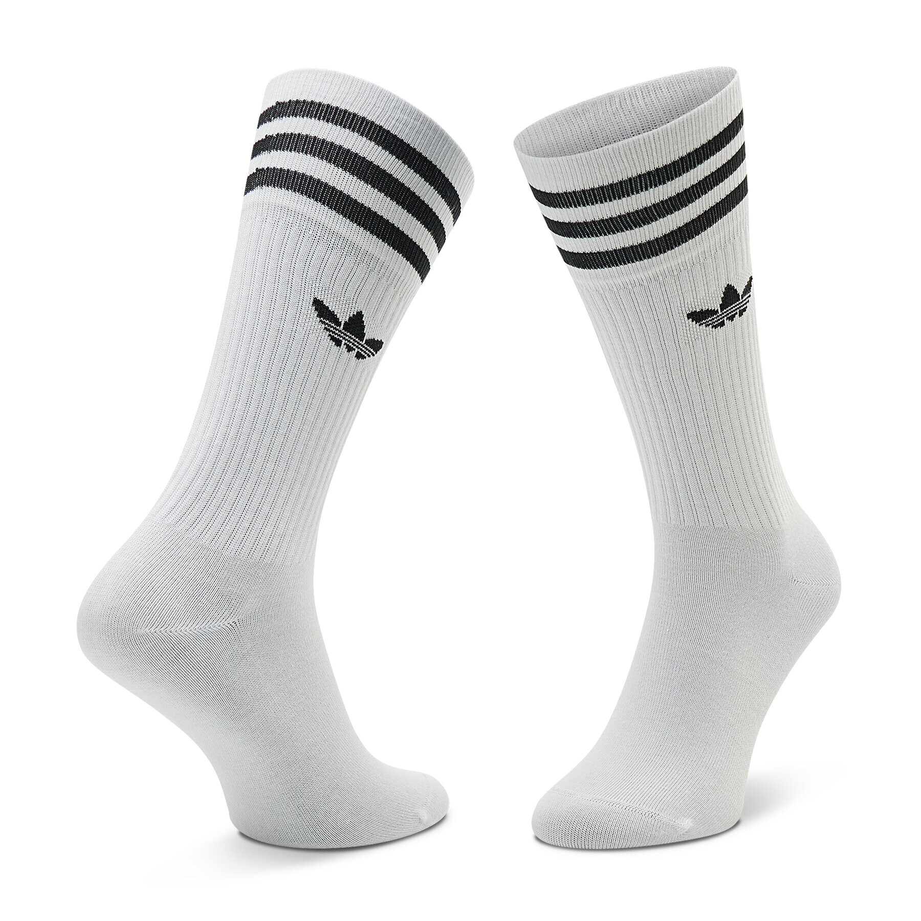 adidas Комплект 3 чифта дълги чорапи мъжки Solid Crew HM2740 Цветен - Pepit.bg