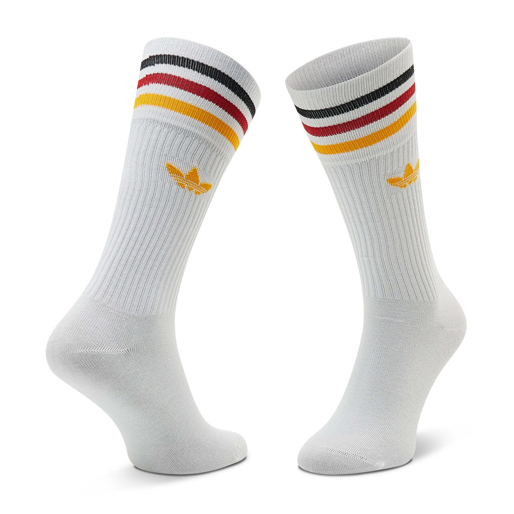 adidas Комплект 3 чифта дълги чорапи мъжки Solid Crew HM2740 Цветен - Pepit.bg