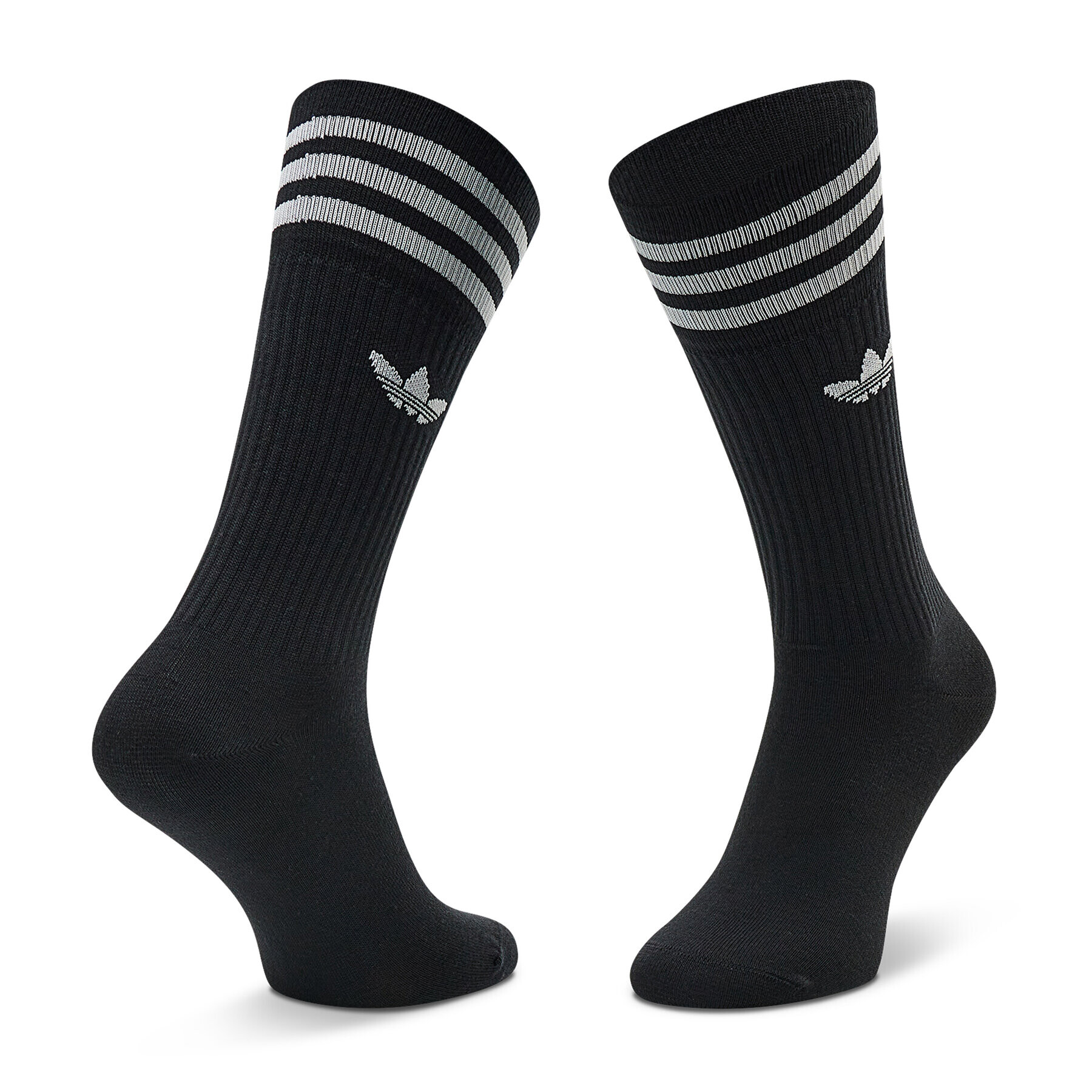 adidas Комплект 3 чифта дълги чорапи мъжки Solid Crew HM2740 Цветен - Pepit.bg