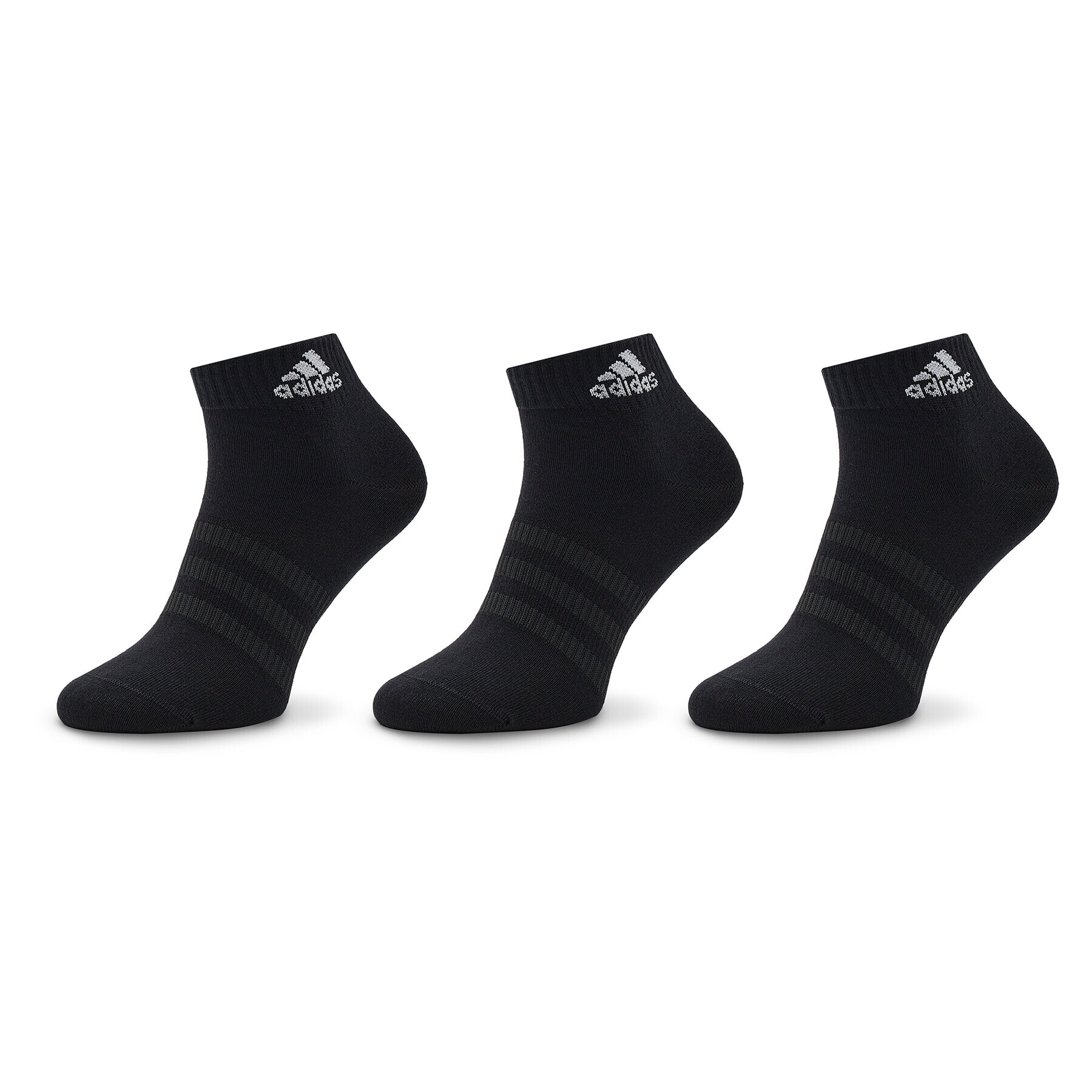 adidas Комплект 3 чифта къси чорапи унисекс Thin and Light Ankle Socks 3 Pairs IC1282 Черен - Pepit.bg