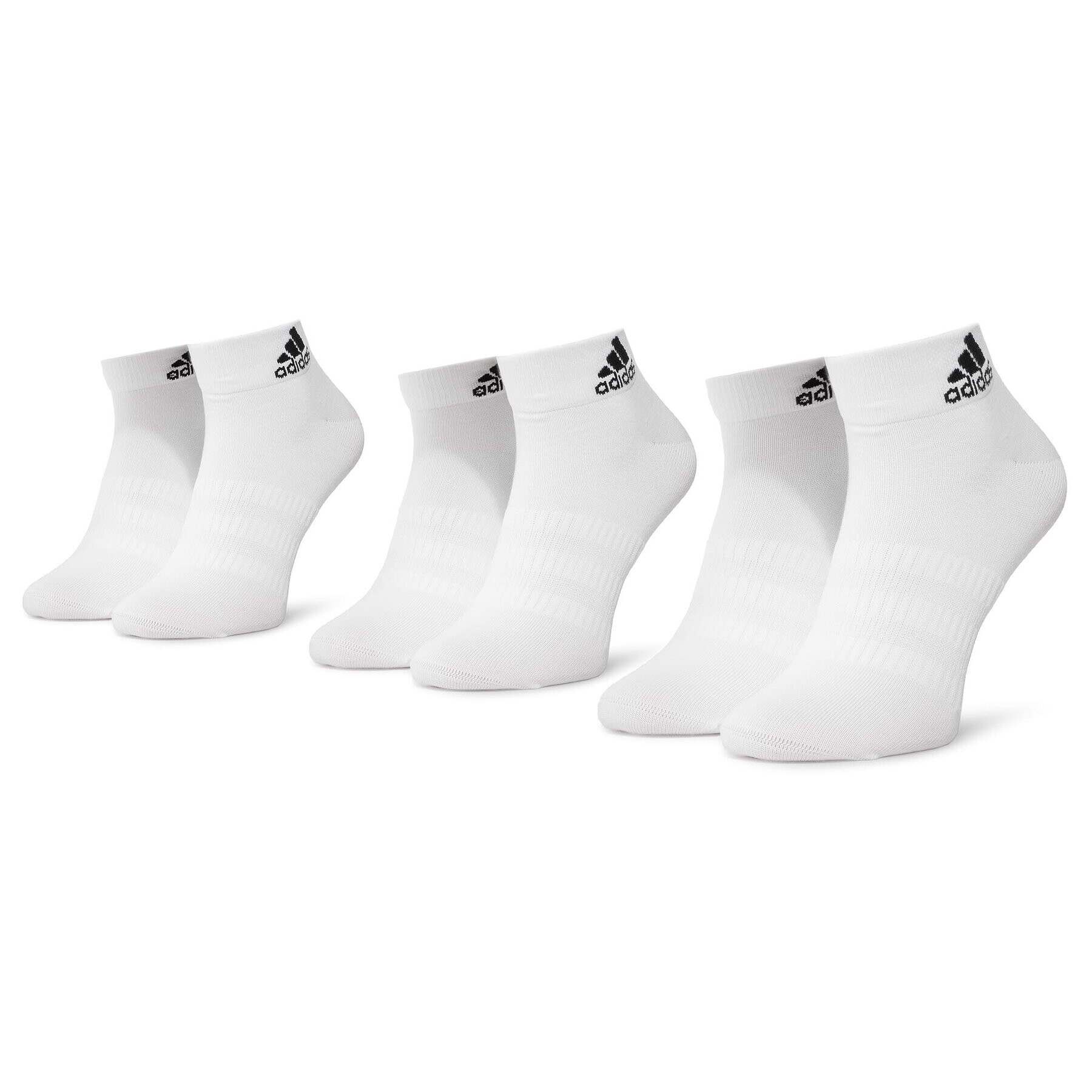 adidas Комплект 3 чифта къси чорапи унисекс Light Ank 3PP DZ9435 Бял - Pepit.bg