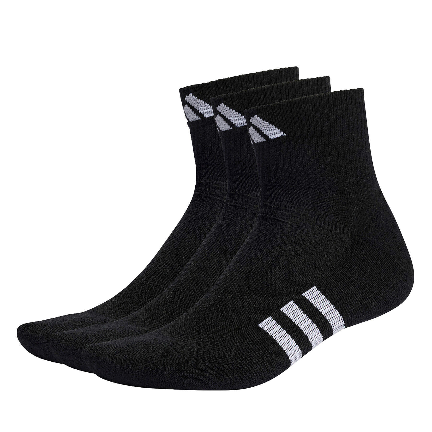 adidas Комплект 3 чифта къси чорапи унисекс Performance Cushioned Mid-Cut Socks 3 Pairs IC9519 Черен - Pepit.bg