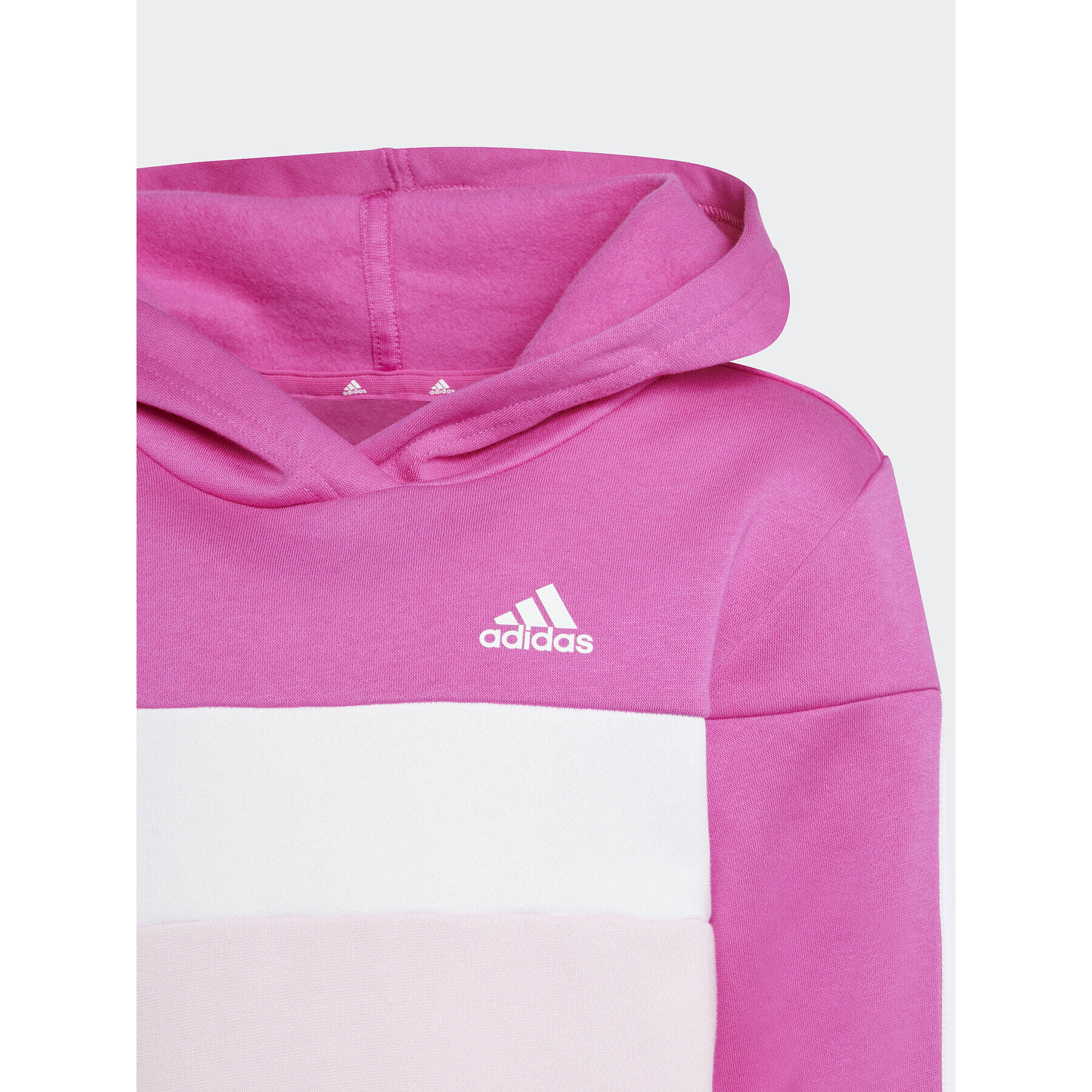 adidas Комплект суитшърт и клин Tiberio 3-Stripes Colorblock Fleece IA3117 Розов Slim Fit - Pepit.bg