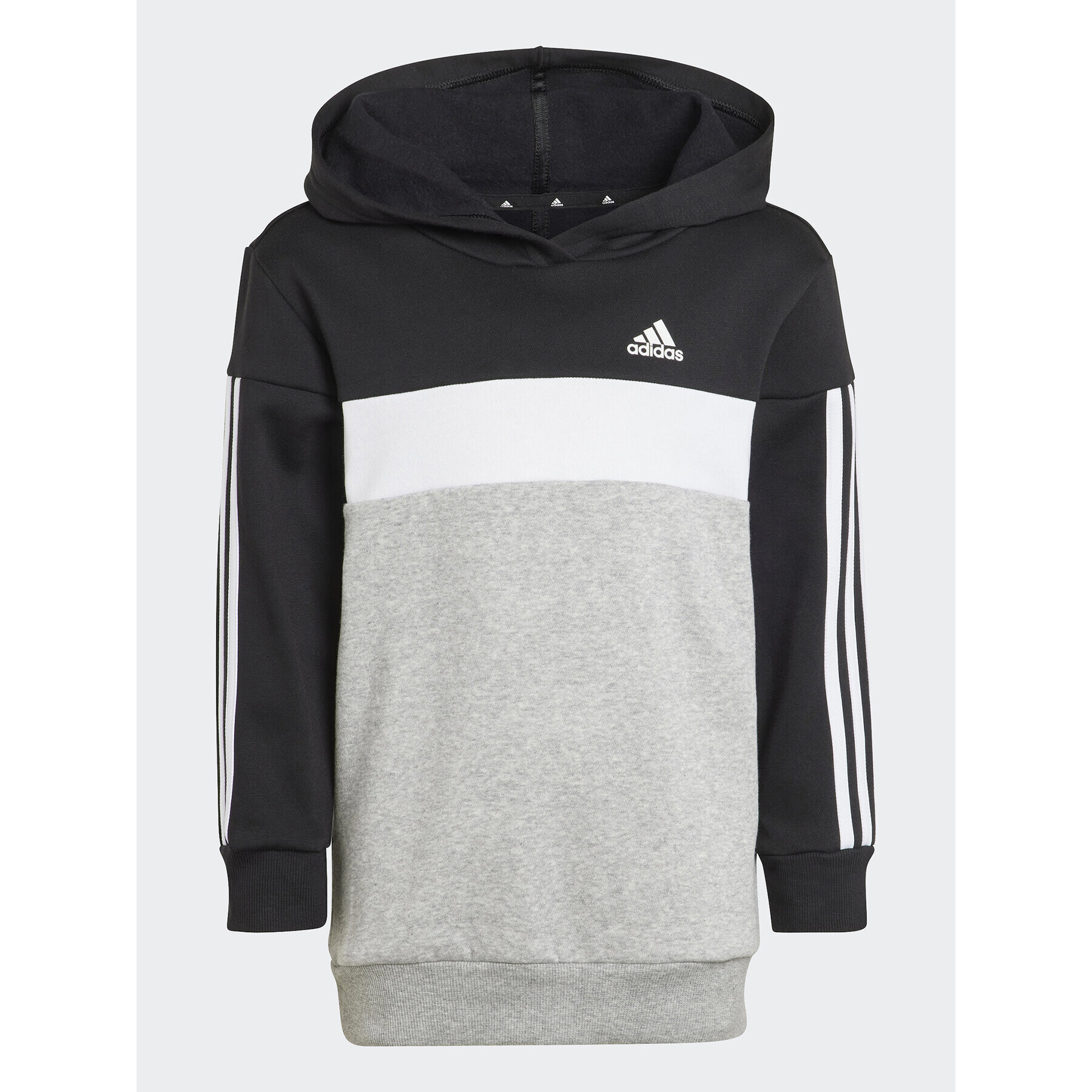 adidas Комплект суитшърт и клин Tiberio 3-Stripes Colorblock Fleece IJ6327 Черен Slim Fit - Pepit.bg