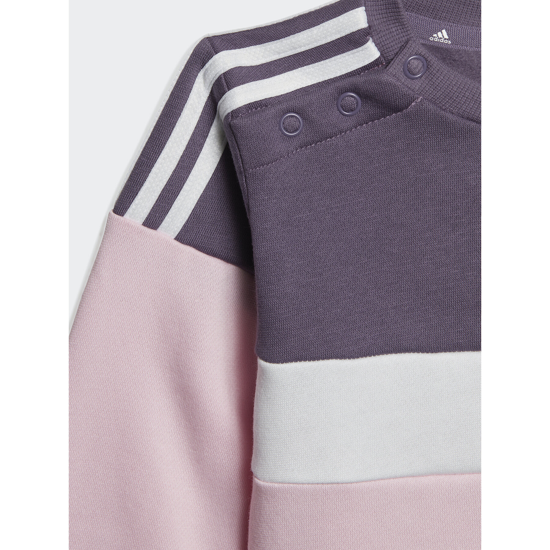 adidas Комплект суитшърт и клин Tiberio 3-Stripes Colorblock IJ6325 Виолетов Slim Fit - Pepit.bg