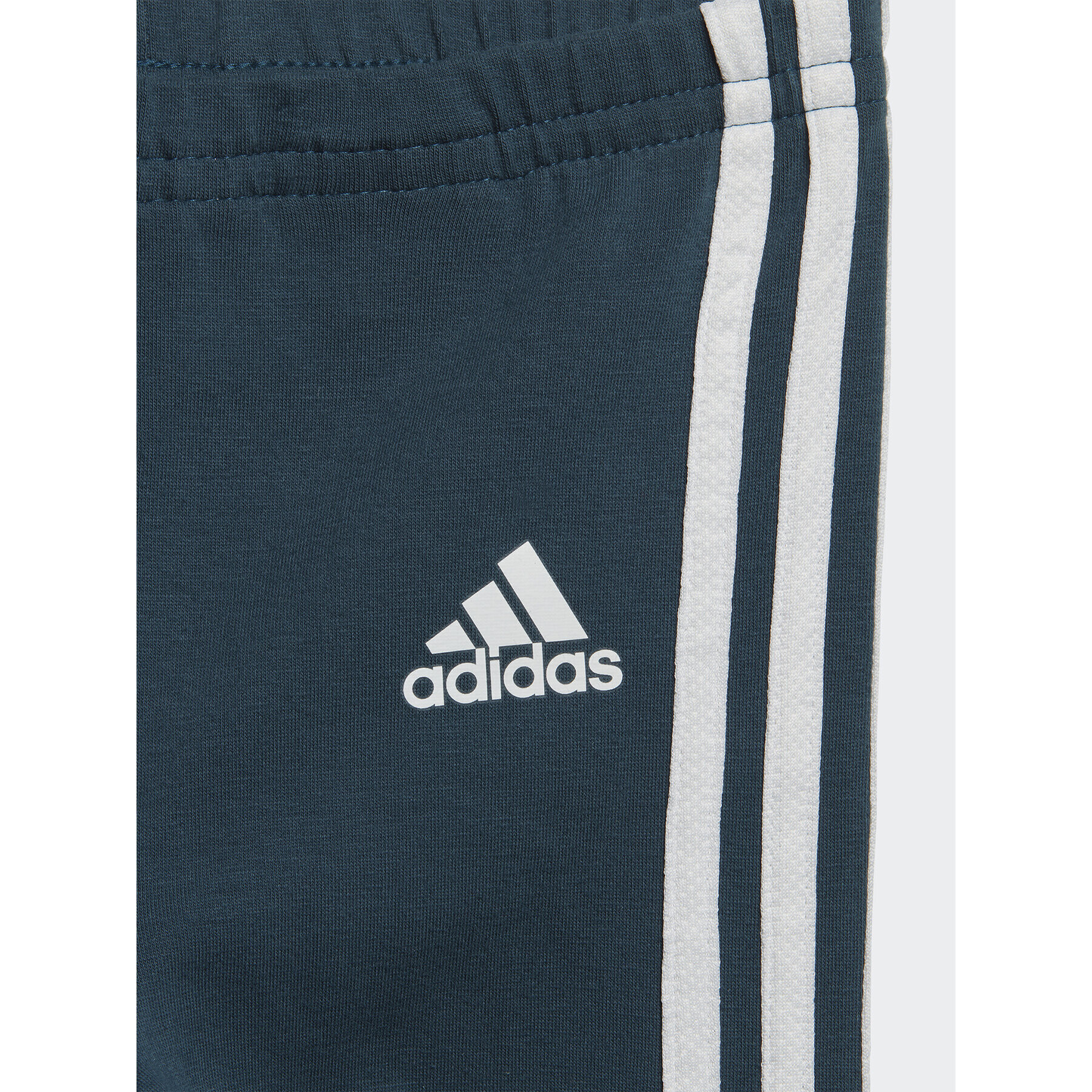 adidas Комплект суитшърт и клин Tiberio 3-Stripes Colorblock IJ6326 Син Slim Fit - Pepit.bg