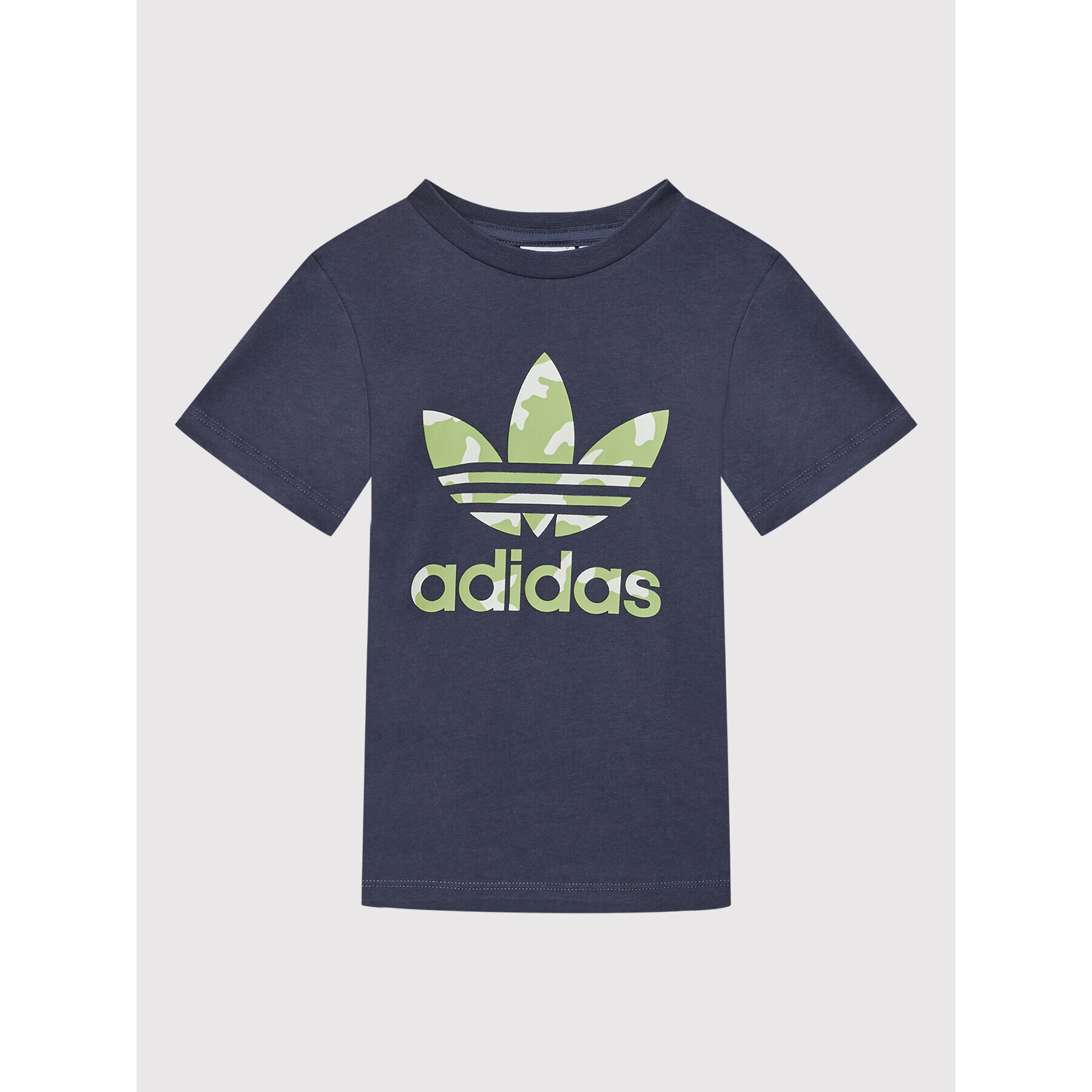 adidas Комплект тишърт и панталонки Camo HE6928 Тъмносин Regular Fit - Pepit.bg