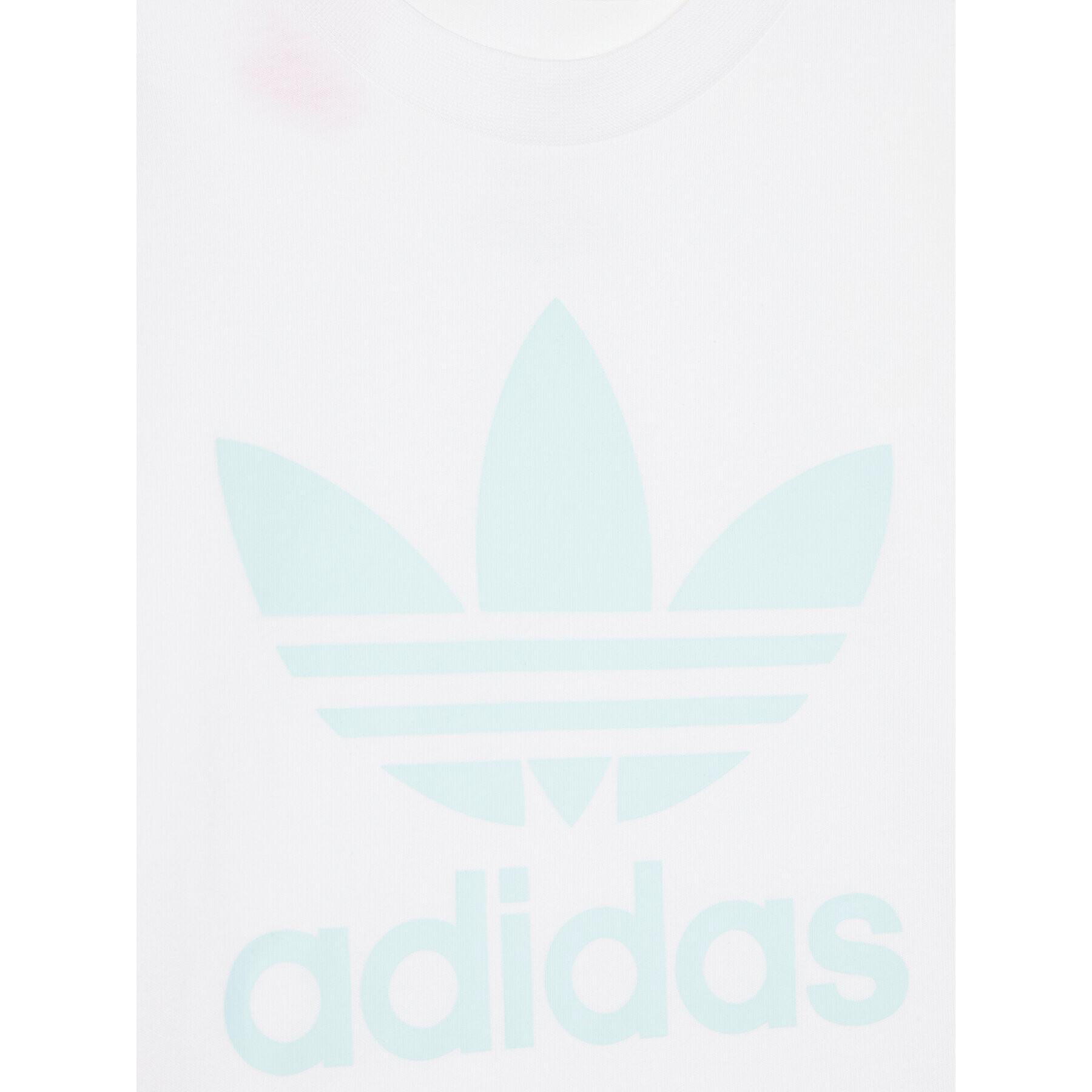 adidas Комплект тишърт и панталонки Trefoil HS8868 Бял Regular Fit - Pepit.bg