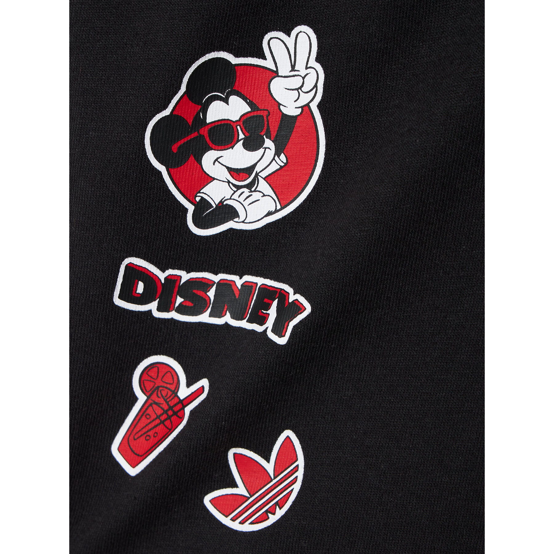 adidas Комплект тишърт и спортни шорти Disney Mickey and Friends HF7538 Бял Regular Fit - Pepit.bg