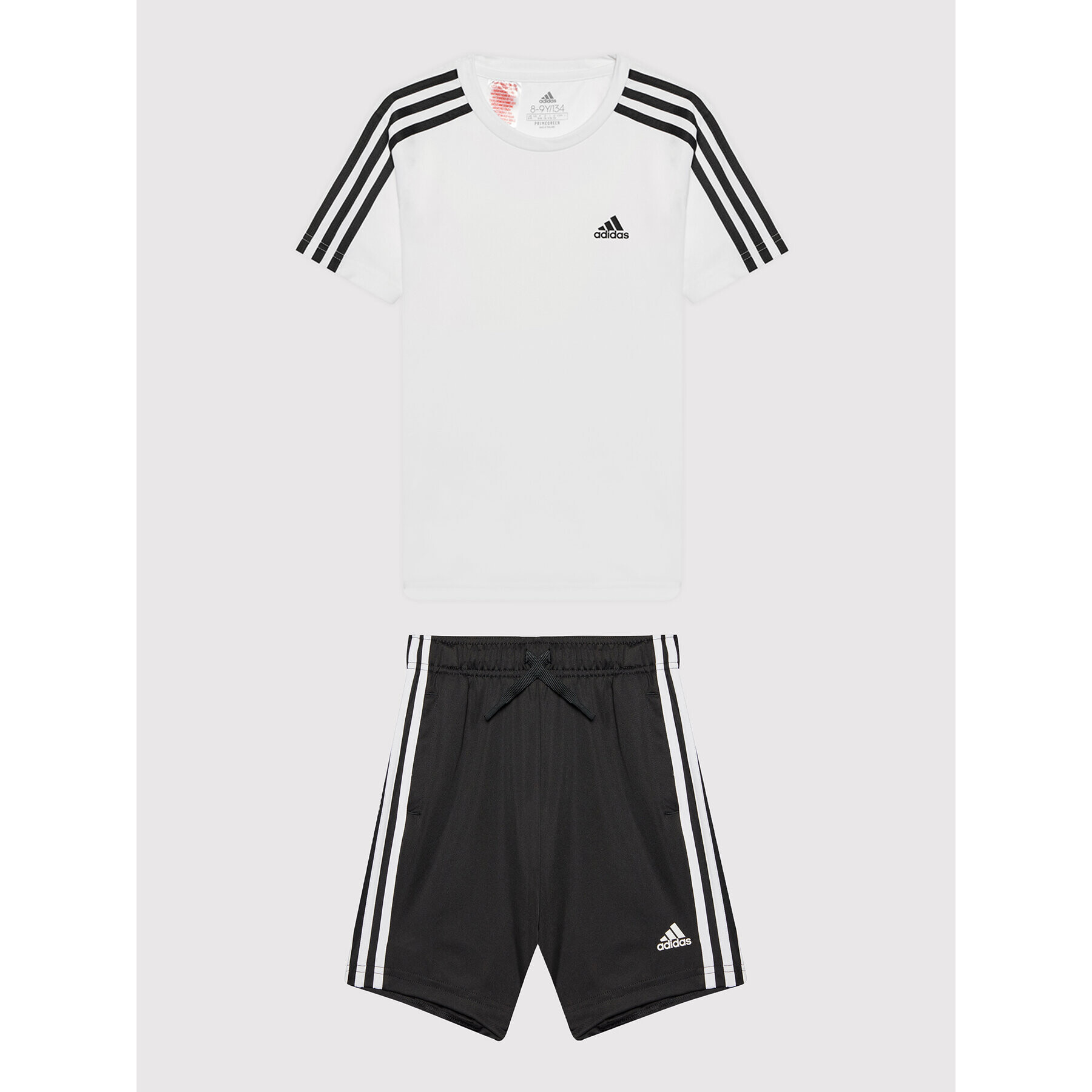 adidas Performance Комплект тишърт и спортни шорти GN1492 Бял Regular Fit - Pepit.bg